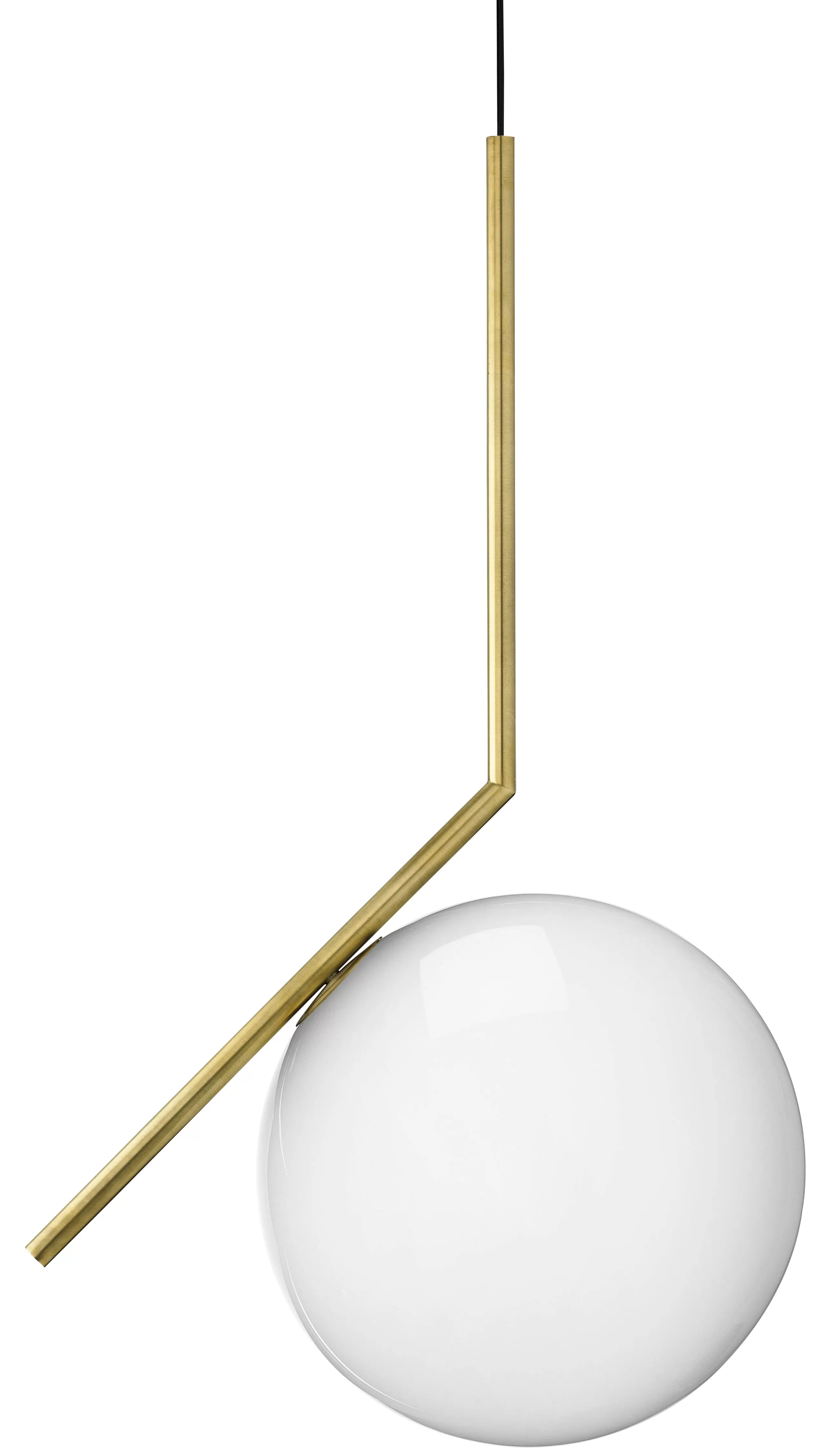 Luminaires Iconiques>Flos Suspension Ic S2 Verre Metal / H 72 Cm - Laiton