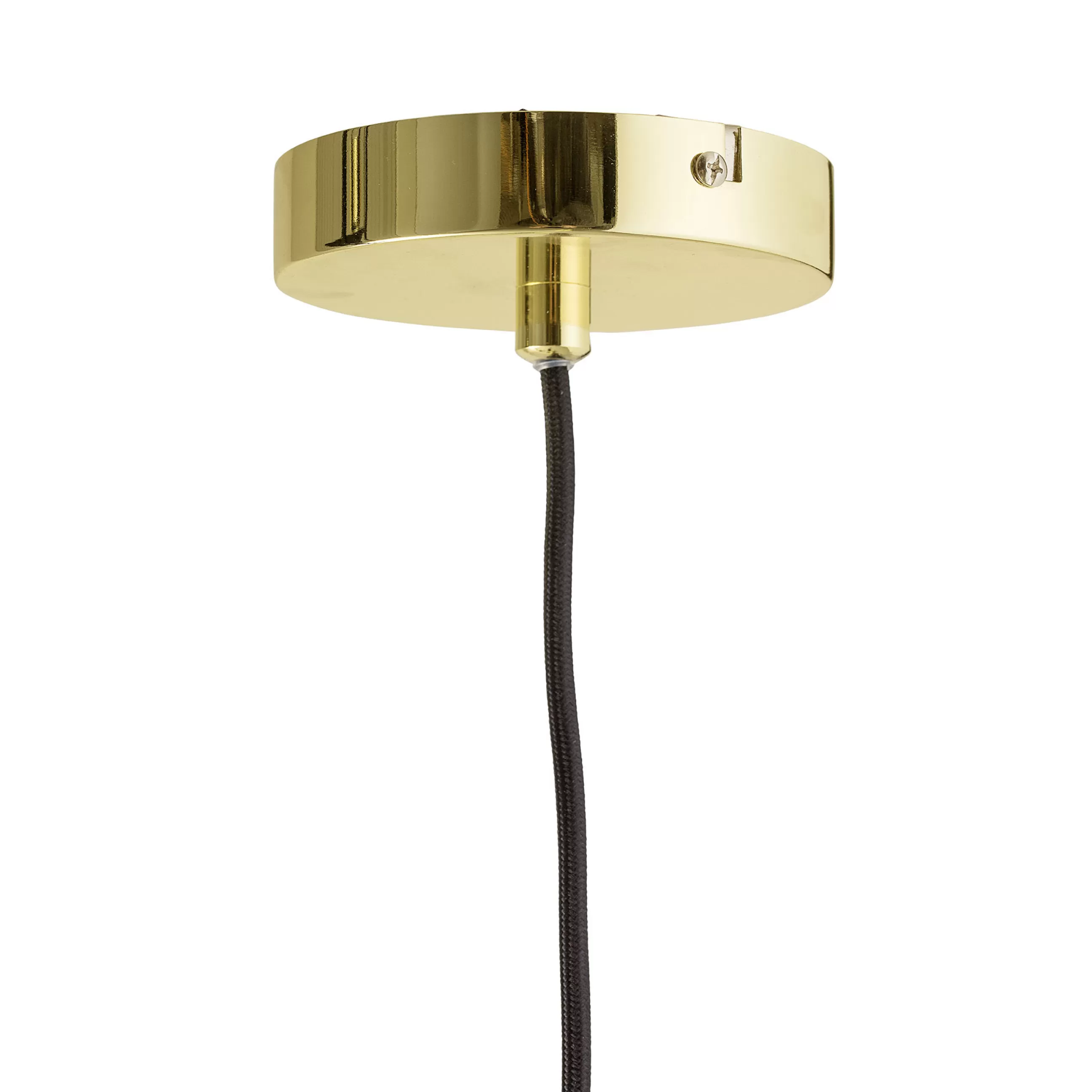 Led>Bloomingville Suspension  Metal Noir Or / Avec Pot De Fleurs - O 10 X  H 34 Cm - Noir - Or