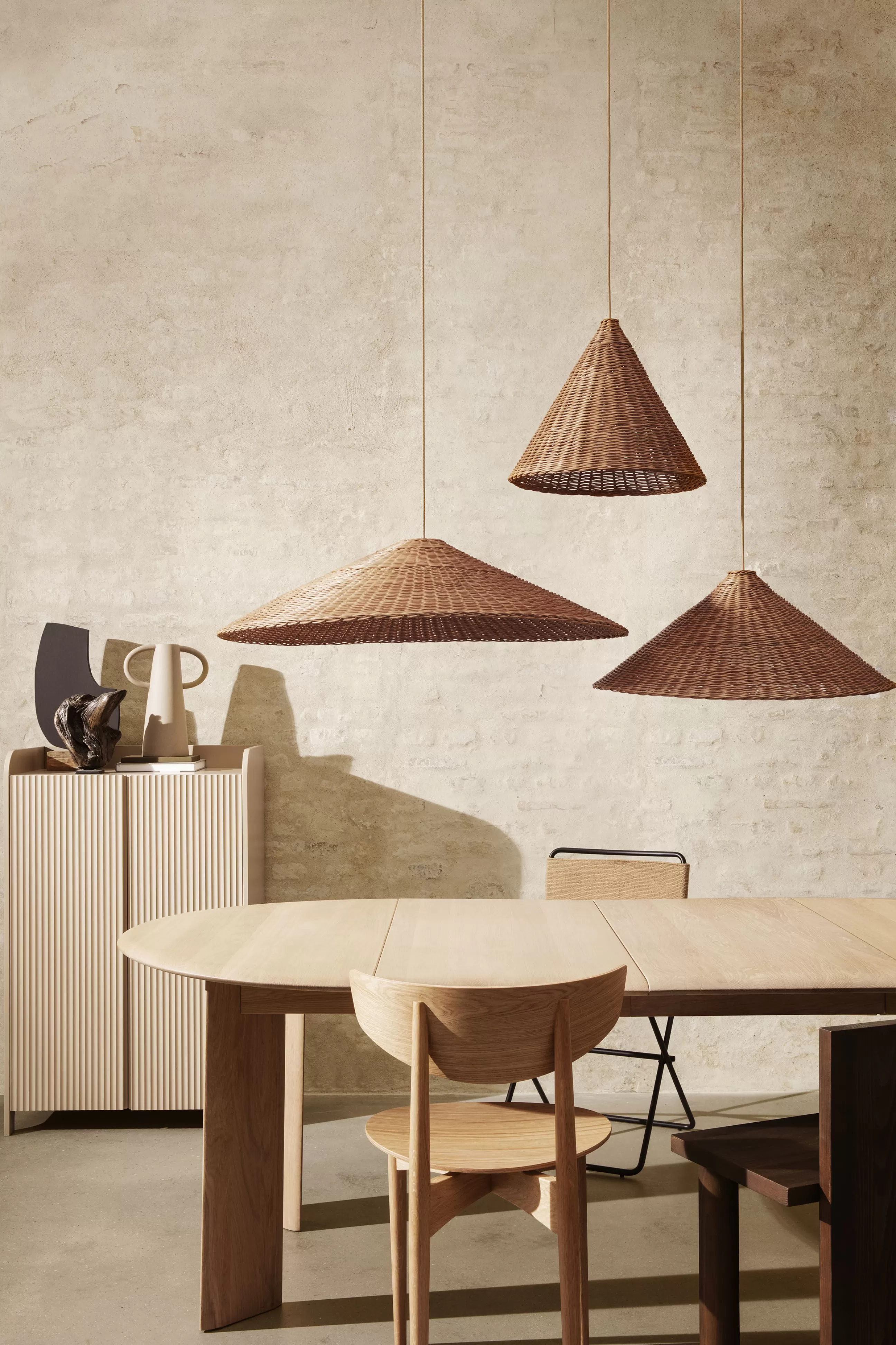 Ampoules Et Accessoires>Ferm Living Systeme Electrique Pour Suspension  Tissu Beige / Set Cable Tissu 2M, Rosace, Douille E27 - Sable