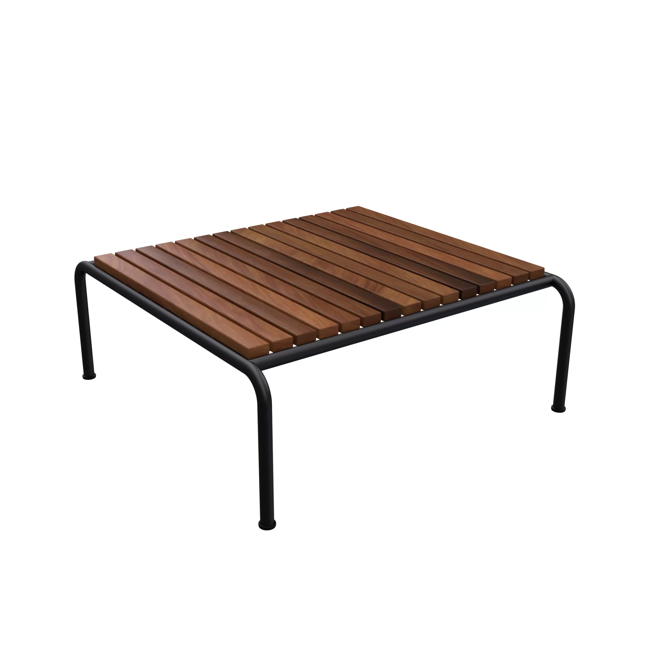 Tables Basses De Jardin>Houe Table Basse Avon Bois Naturel / 81 X 81 Cm - Frene Tehrmo-Traite - Bois - Noir