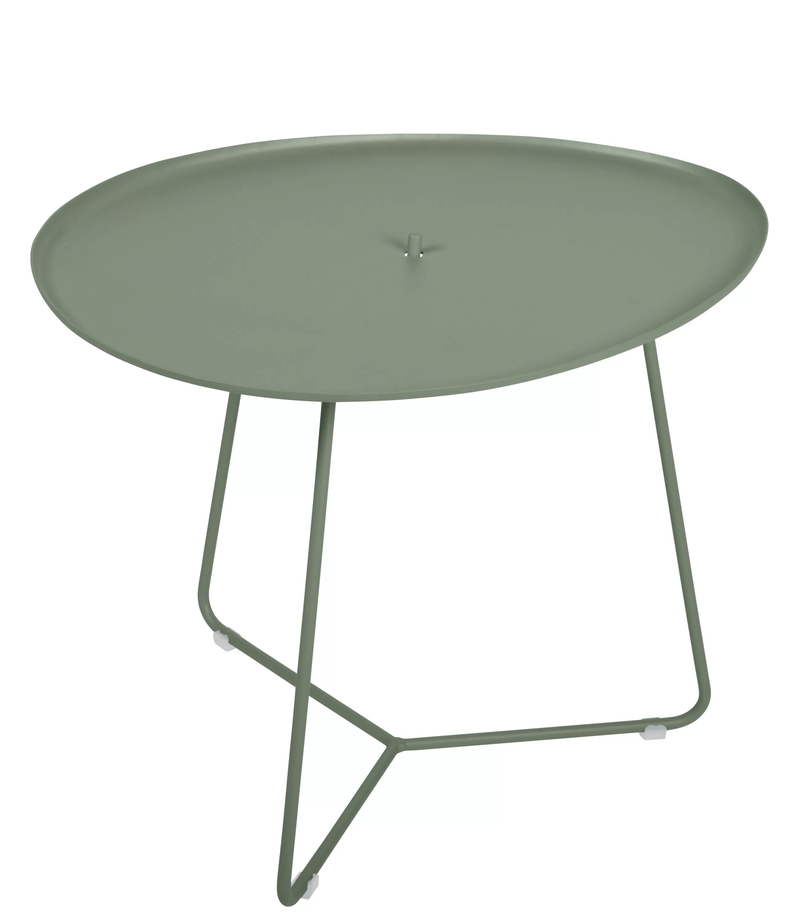 Terrasses Et Balcons>Fermob Table Basse Cocotte Metal Vert / L 55 X H 43,5 Cm - Plateau Amovible - Cactus