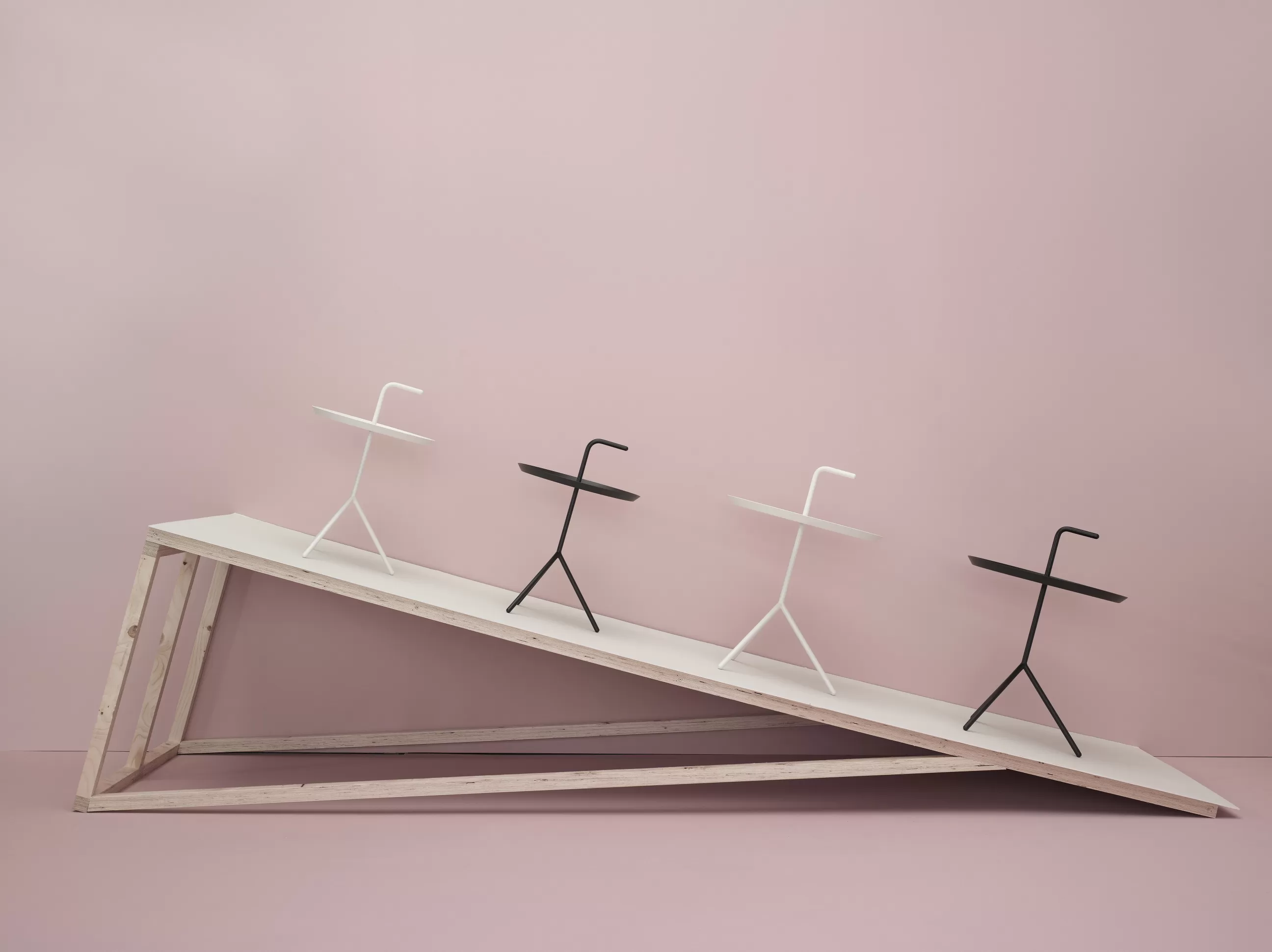 Tables De Chevet>Hay Table Basse Don'T Leave Me Metal/ O 38 X H 42,7 Cm - Blanc