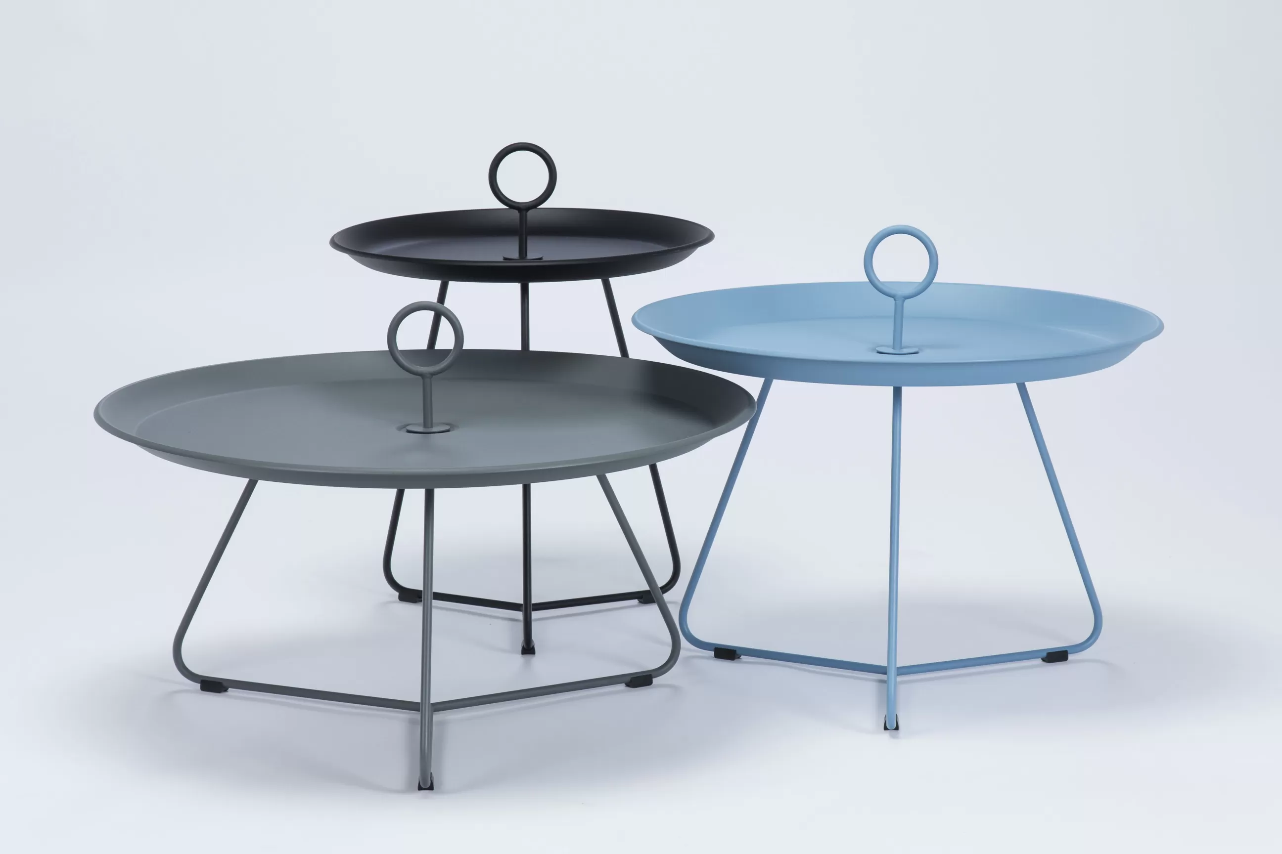 Tables Basses De Jardin>Houe Table Basse Eyelet Small Metal/ O 45 X H 46,5 Cm - Noir