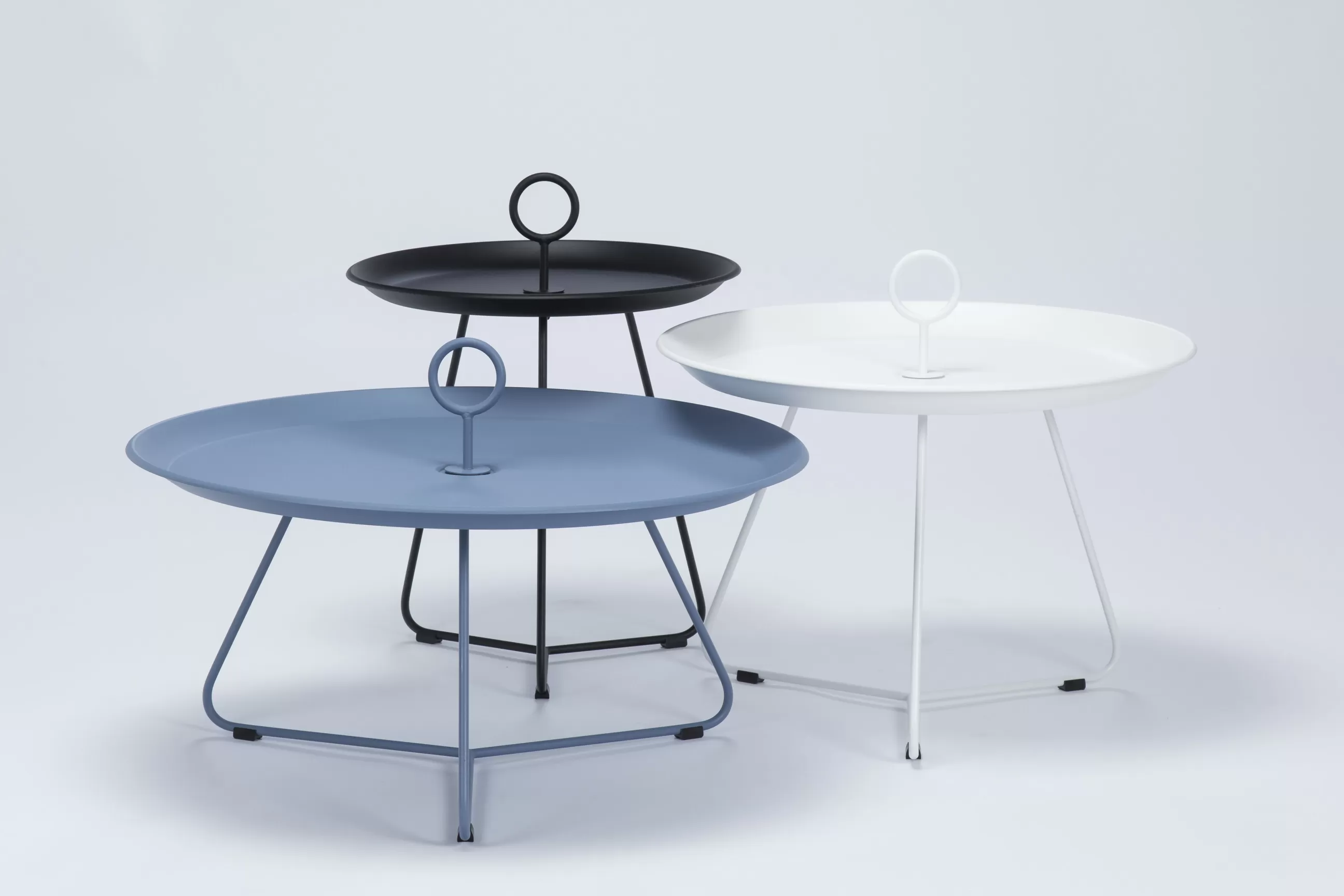 Tables Basses De Jardin>Houe Table Basse Eyelet Small Metal/ O 45 X H 46,5 Cm - Noir