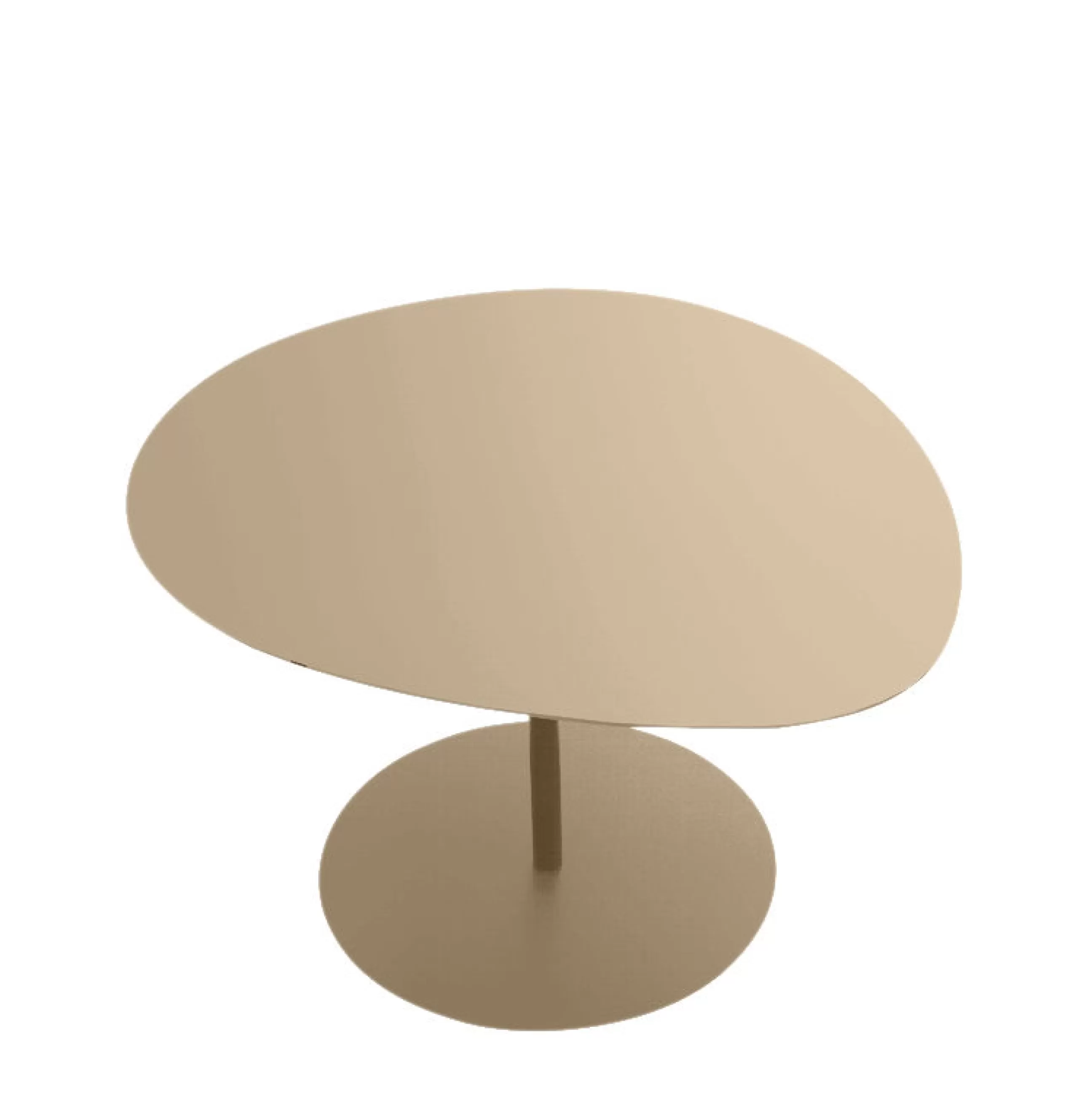 Tables Basses De Jardin>Matiere Grise Table Basse Galet N°3 Outdoor Metal Beige / 57 X 64 X H 37 Cm - Sable