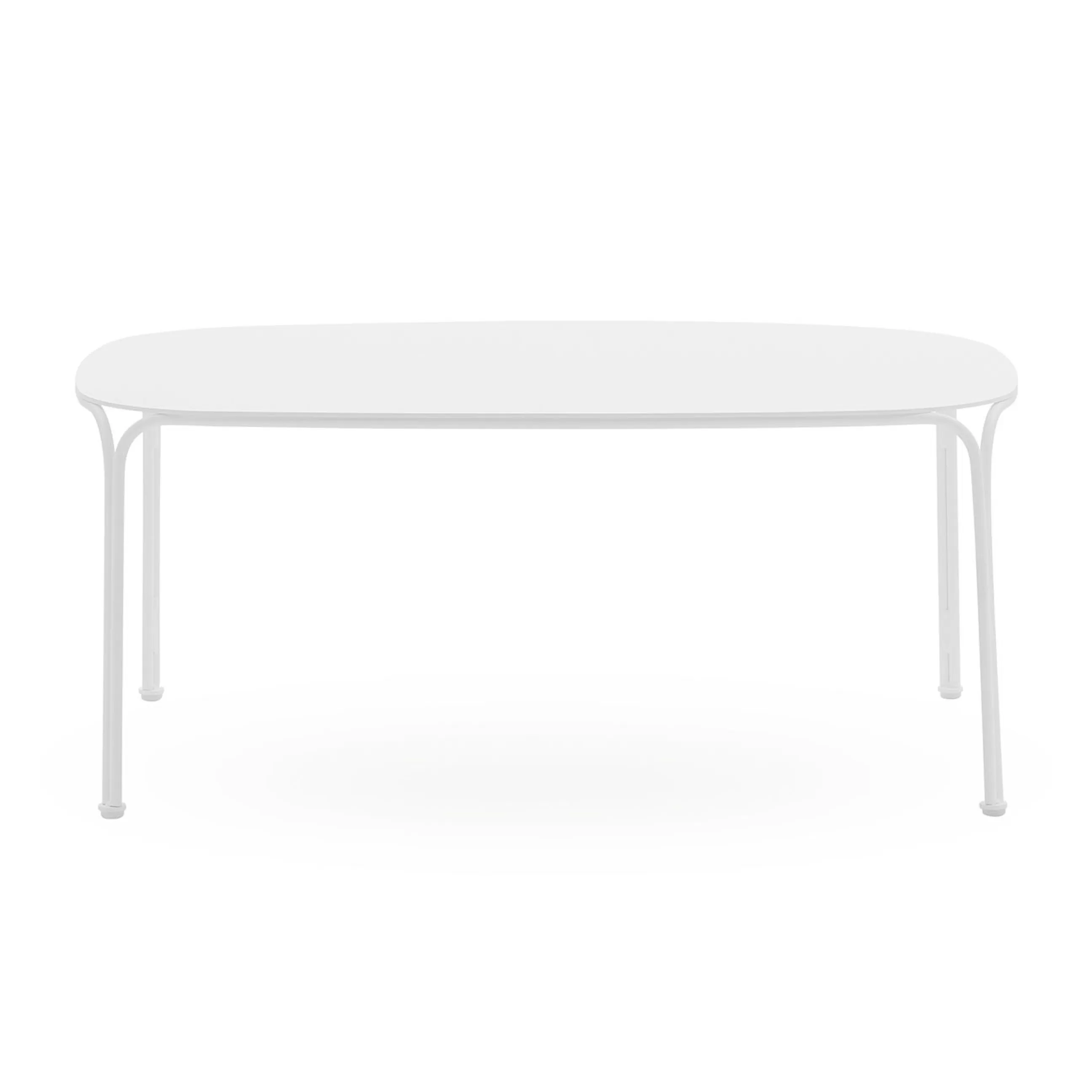 Tables Basses De Jardin>Kartell Table Basse Hiray Metal/ Metal - 90 X 59 Cm - Blanc