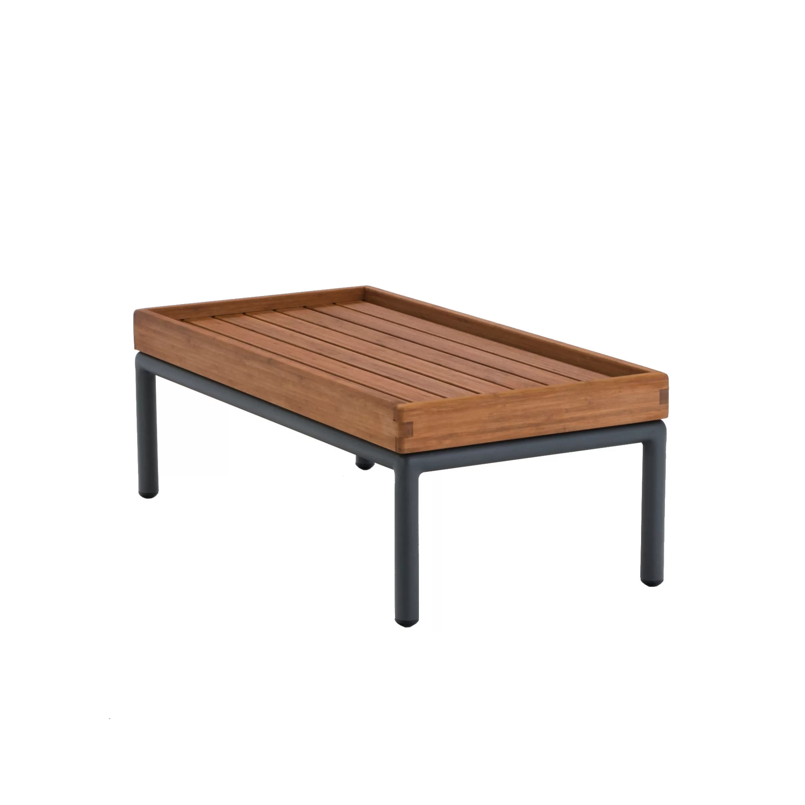 Tables Basses De Jardin>Houe Table Basse Level Bois Naturel / 40 X 81 Cm - Bambou - Bambou Naturel - Gris Anthracite