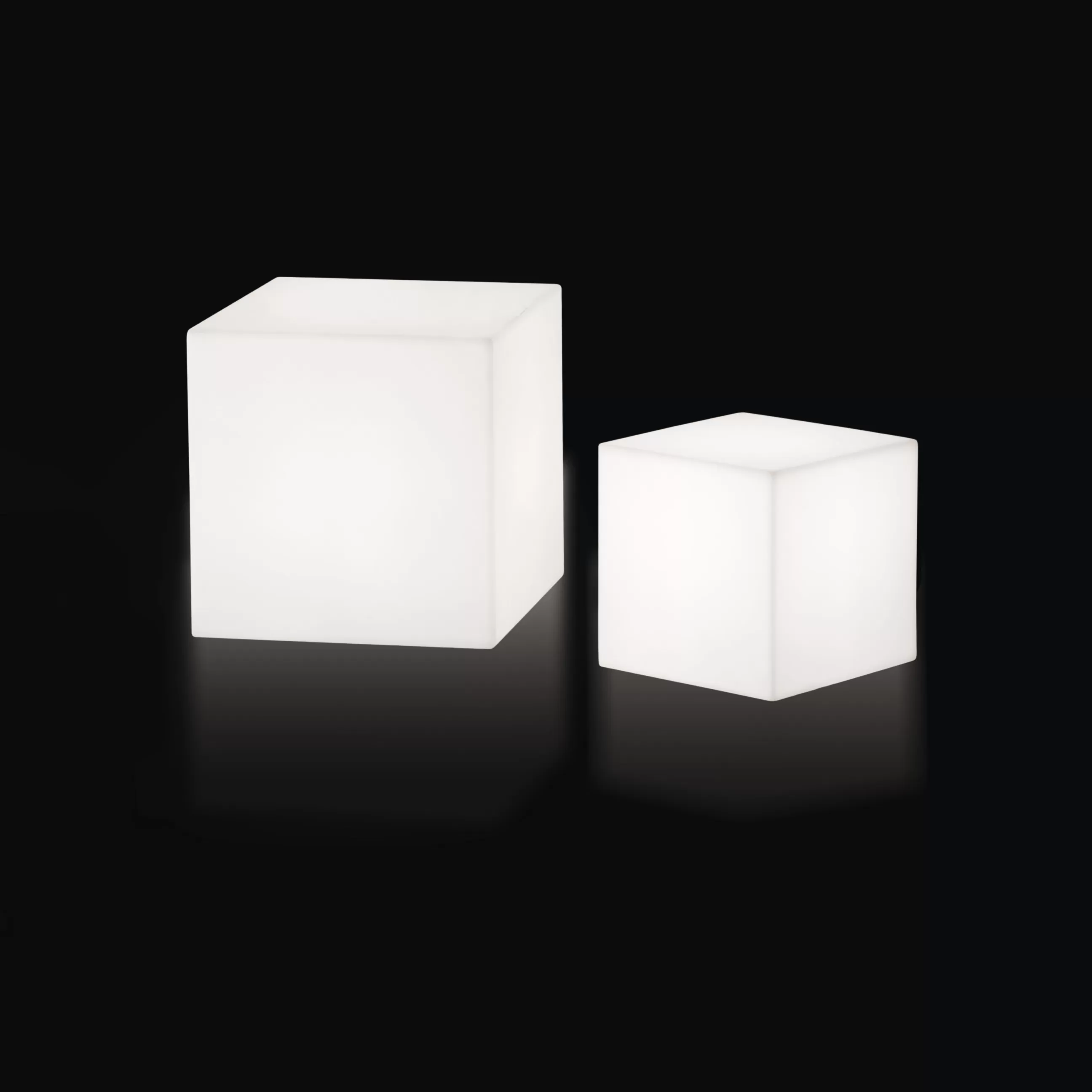 Mobilier Lumineux>Slide Table Basse Lumineuse Cubo Indoor Plastique/ 43 Cm - Avec Cable - Blanc