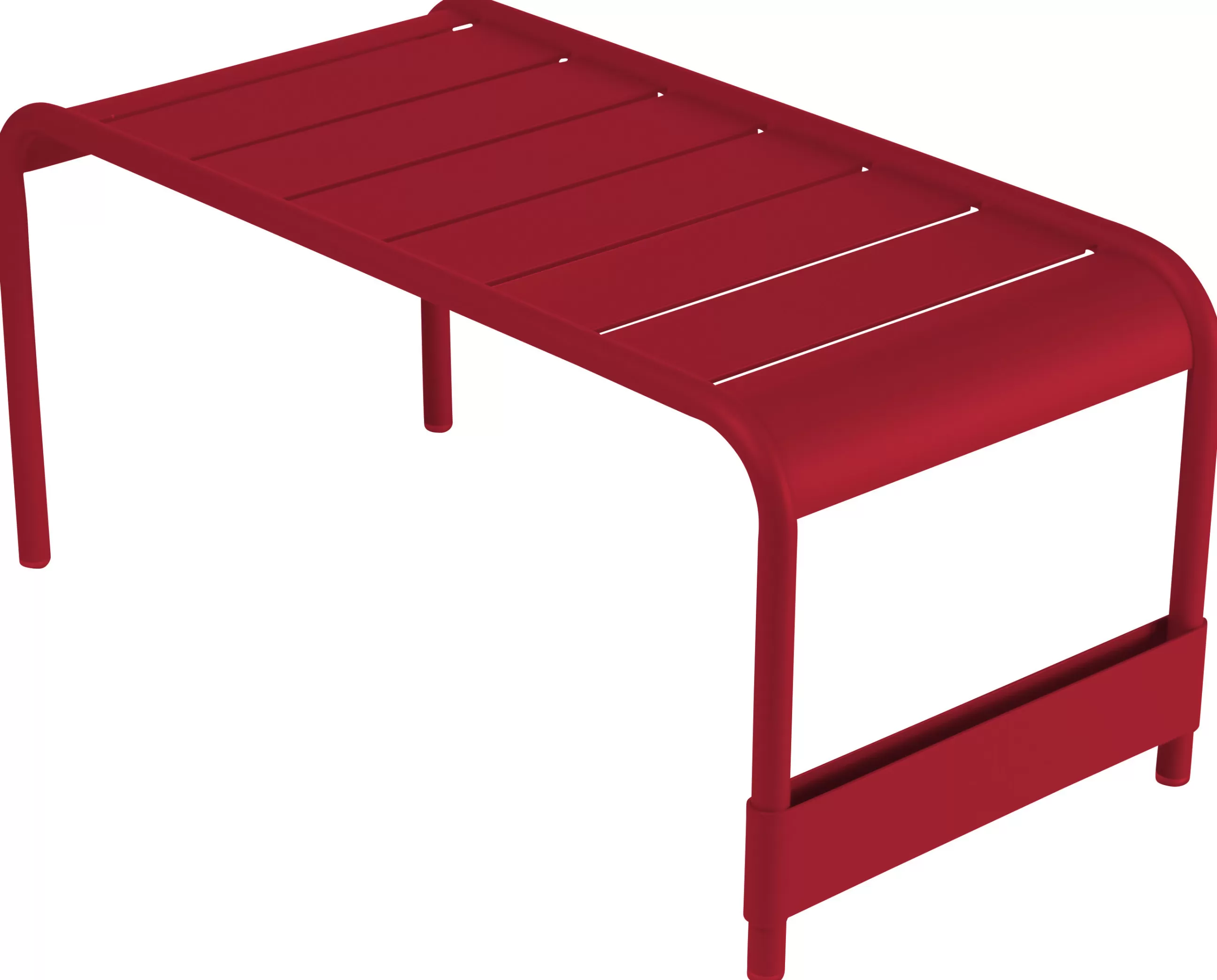 Bancs>Fermob Table Basse Luxembourg Metal Rouge / Banc - L 86 Cm - Piment