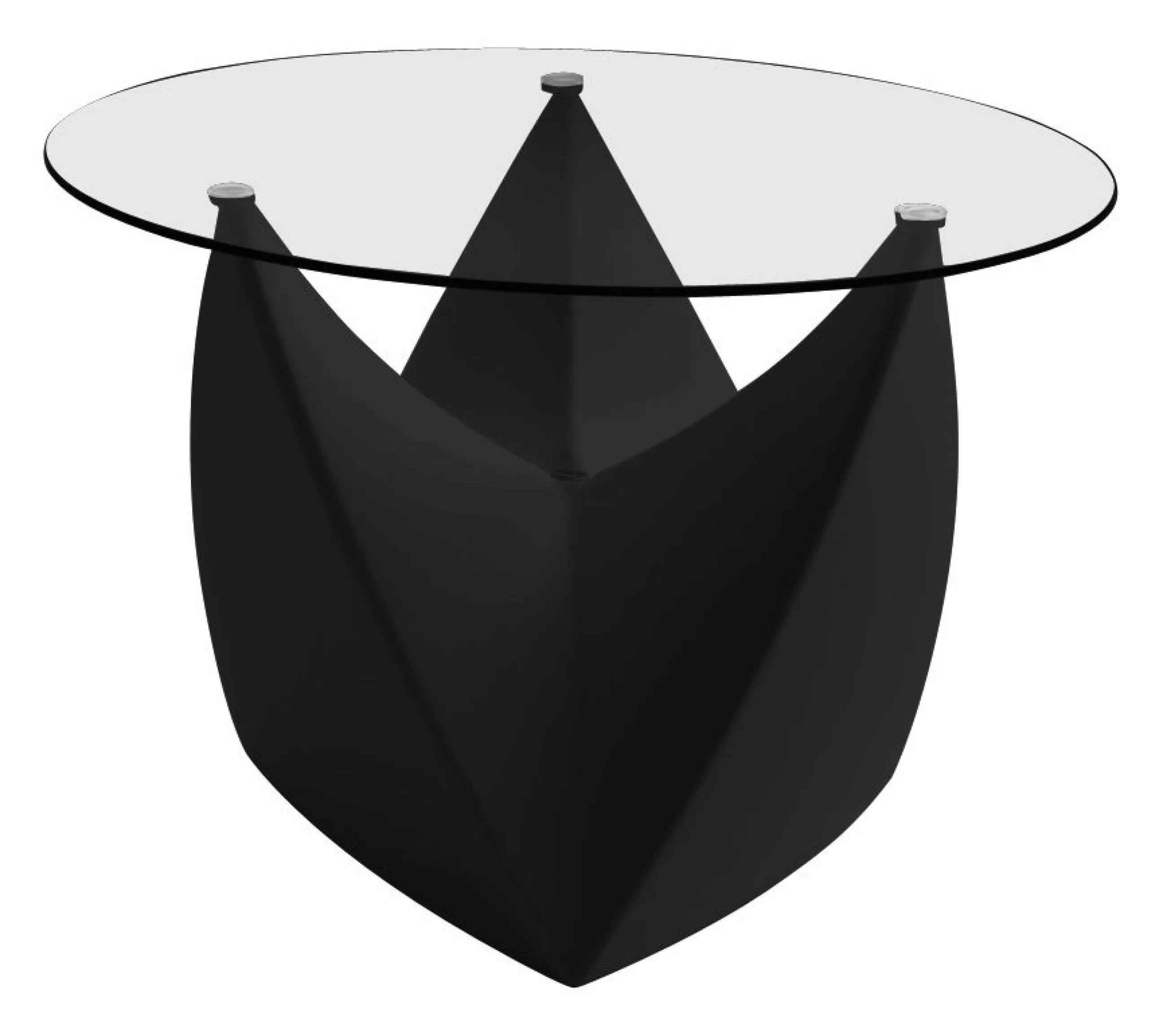 Tables Basses De Jardin>MyYour Table Basse Mr. Lem Verre Plastique Noir - Noir - Transparent