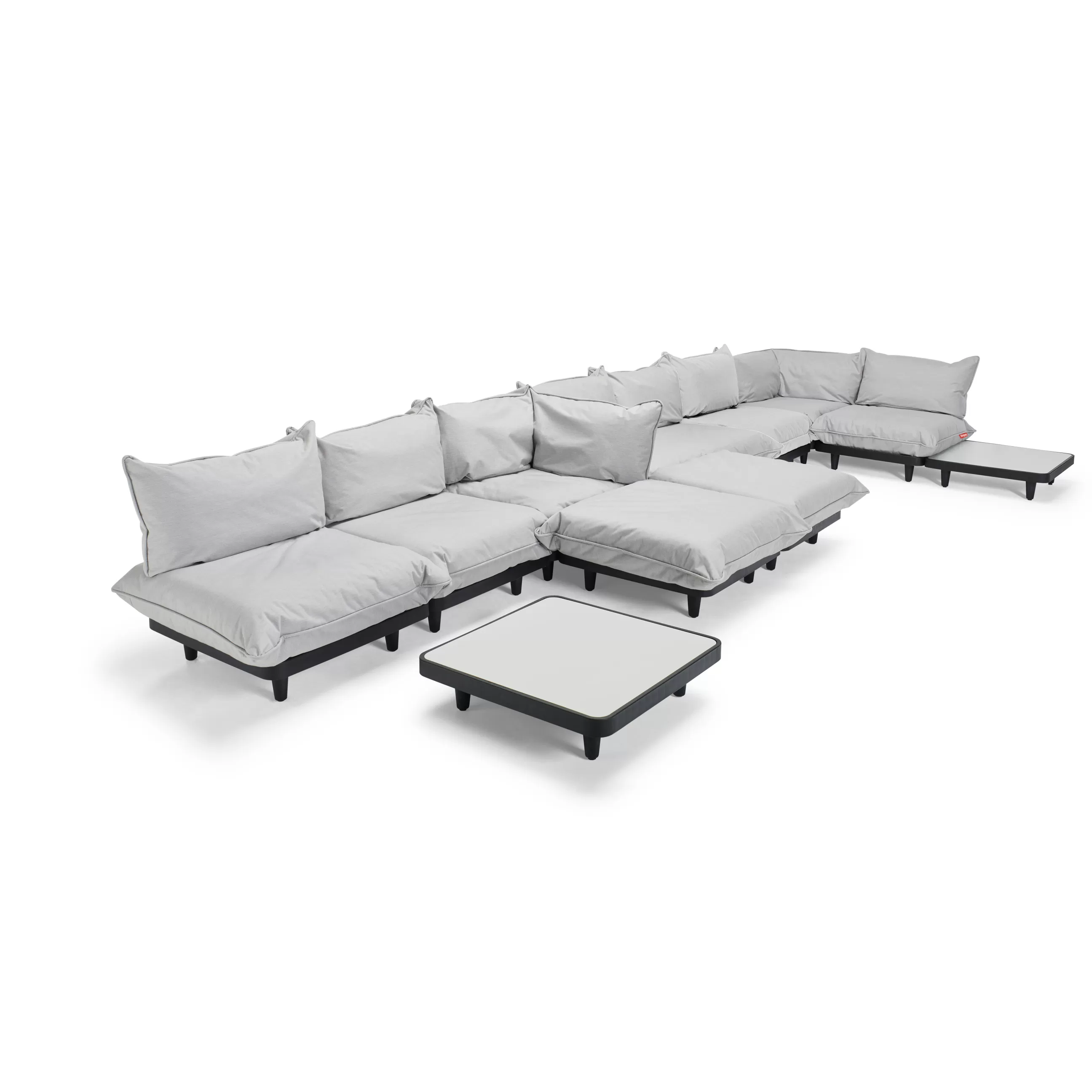 Tables Basses De Jardin>Fatboy Table Basse Paletti Metal Gris Noir / 90 X 90 Cm - Anthracite