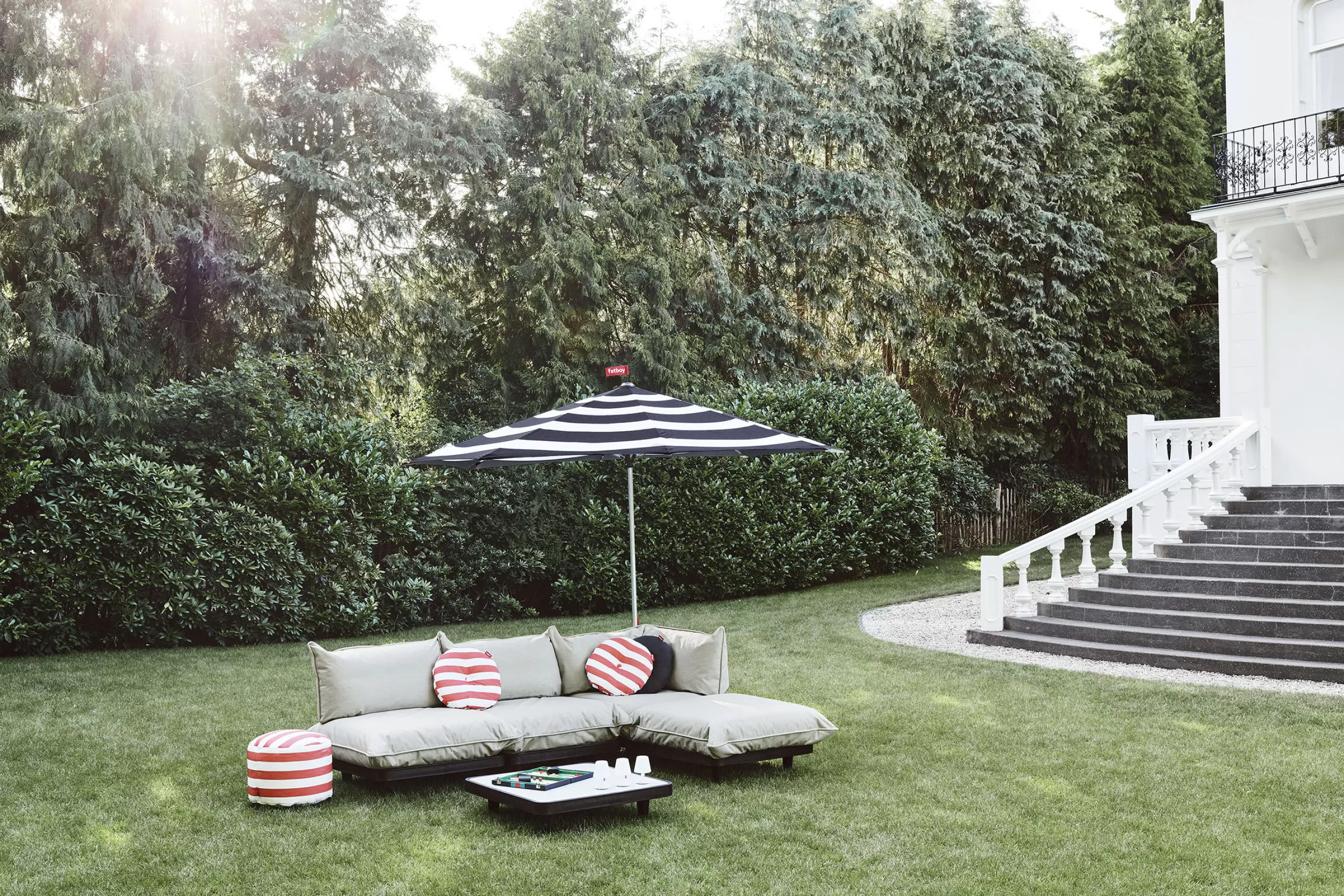 Tables Basses De Jardin>Fatboy Table Basse Paletti Metal Gris Noir / 90 X 90 Cm - Anthracite