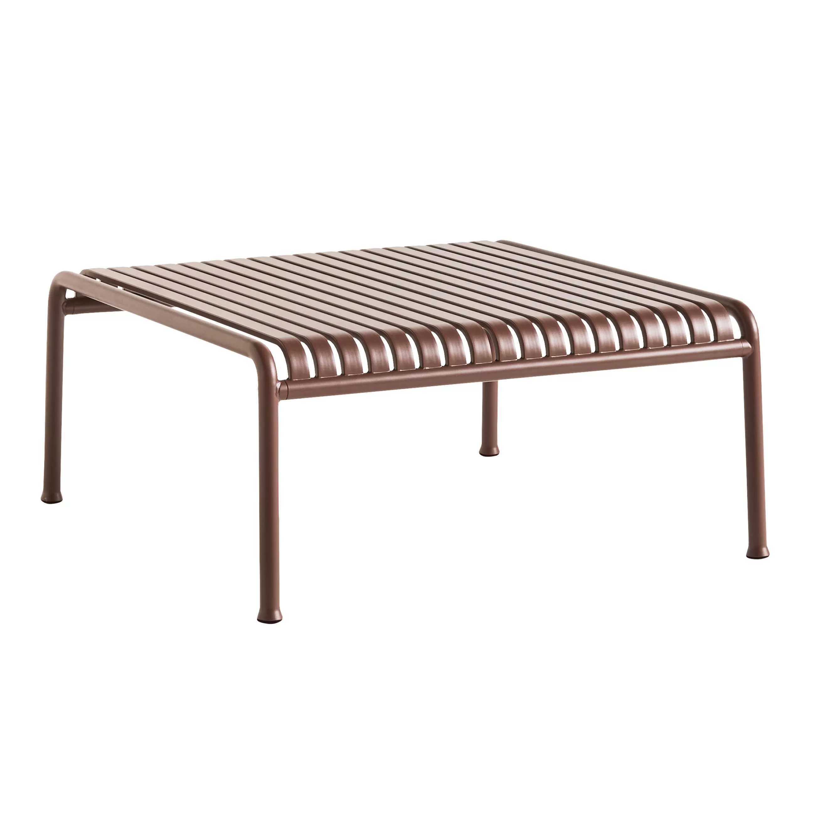 Tables Basses De Jardin>Hay Table Basse Palissade Metal Rouge / 81,5 X 86 X H 38 Cm - R & E Bouroullec - Rouge Oxyde