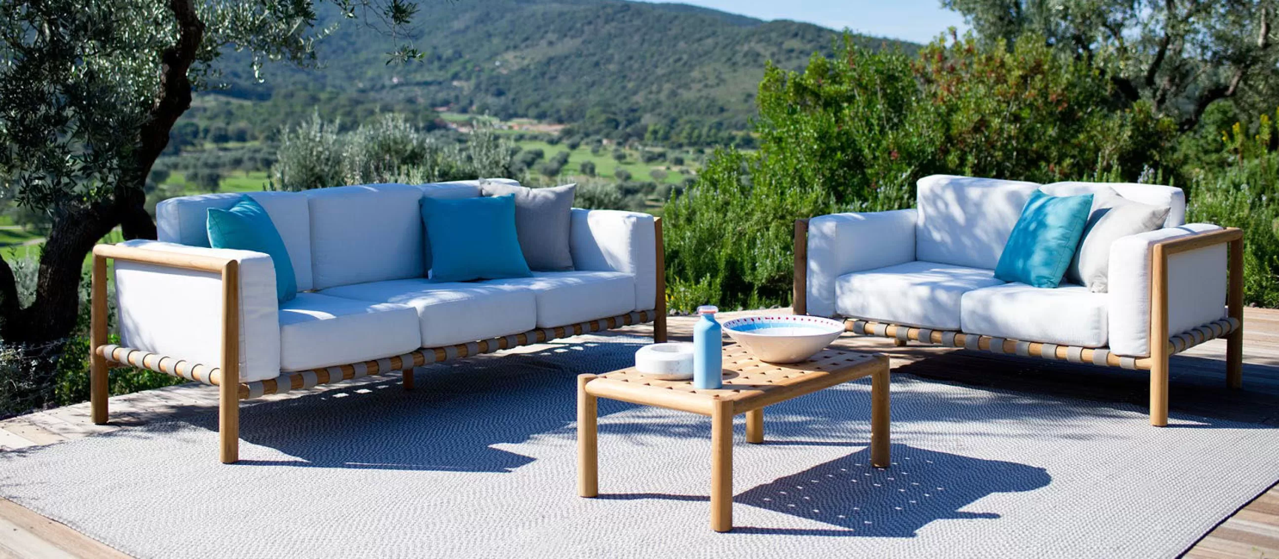 Tables Basses De Jardin>Unopiu Table Basse Pevero Bois Naturel / 80 X 50 Cm - - Teck