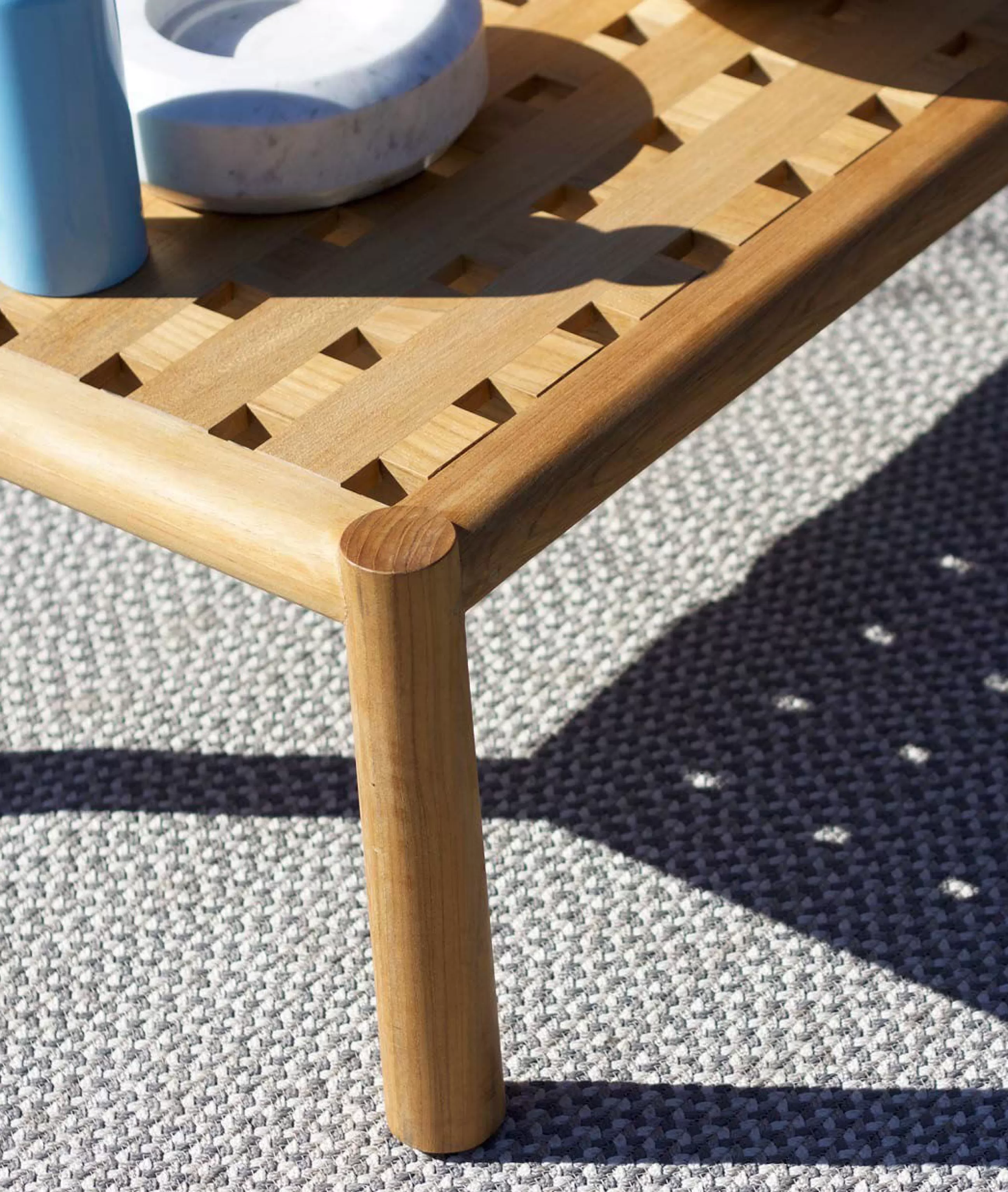 Tables Basses De Jardin>Unopiu Table Basse Pevero Bois Naturel / 80 X 50 Cm - - Teck