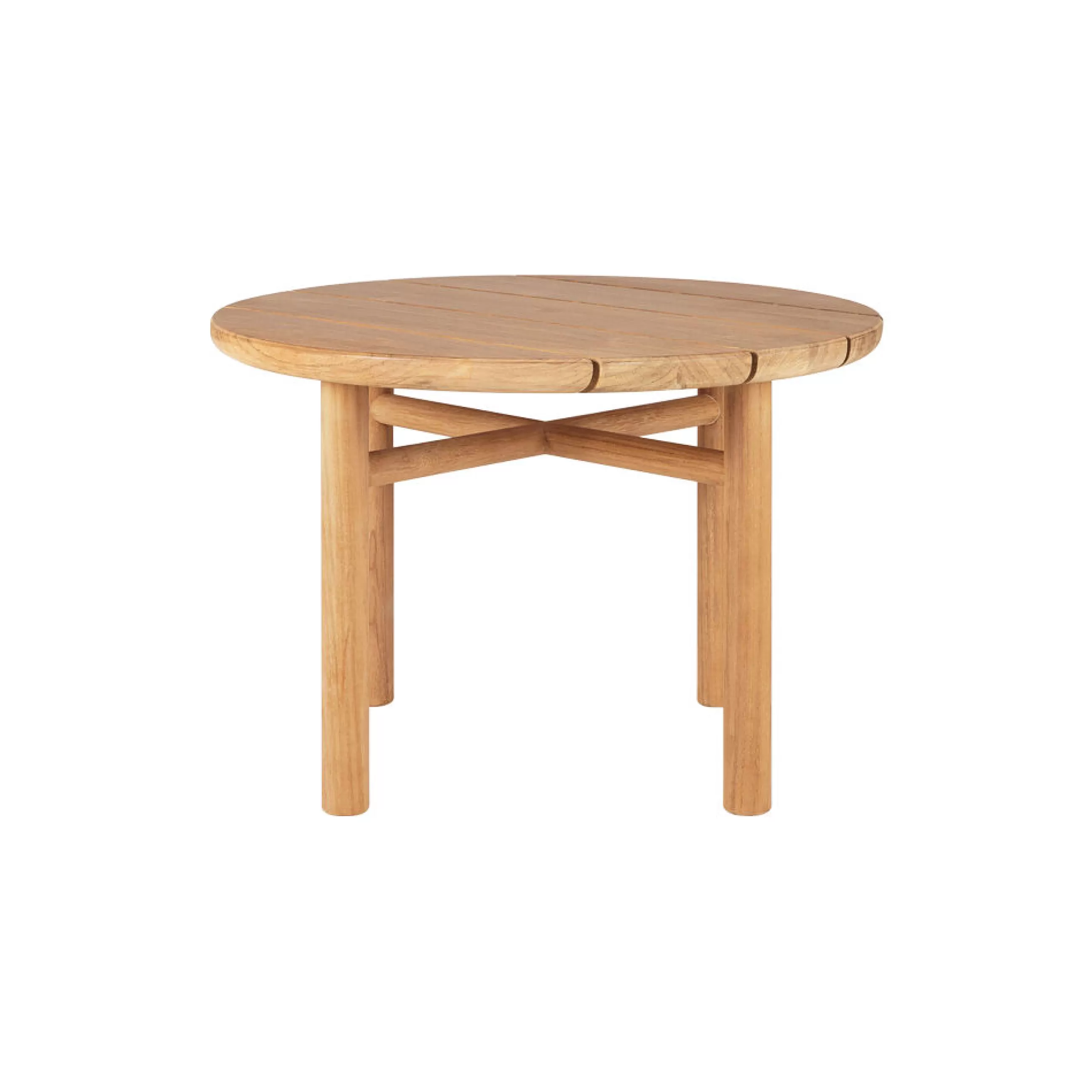Tables Basses De Jardin>Ethnicraft Table Basse Quatro Outdoor Bois Naturel / O 68 X H 42 Cm - - Teck Naturel