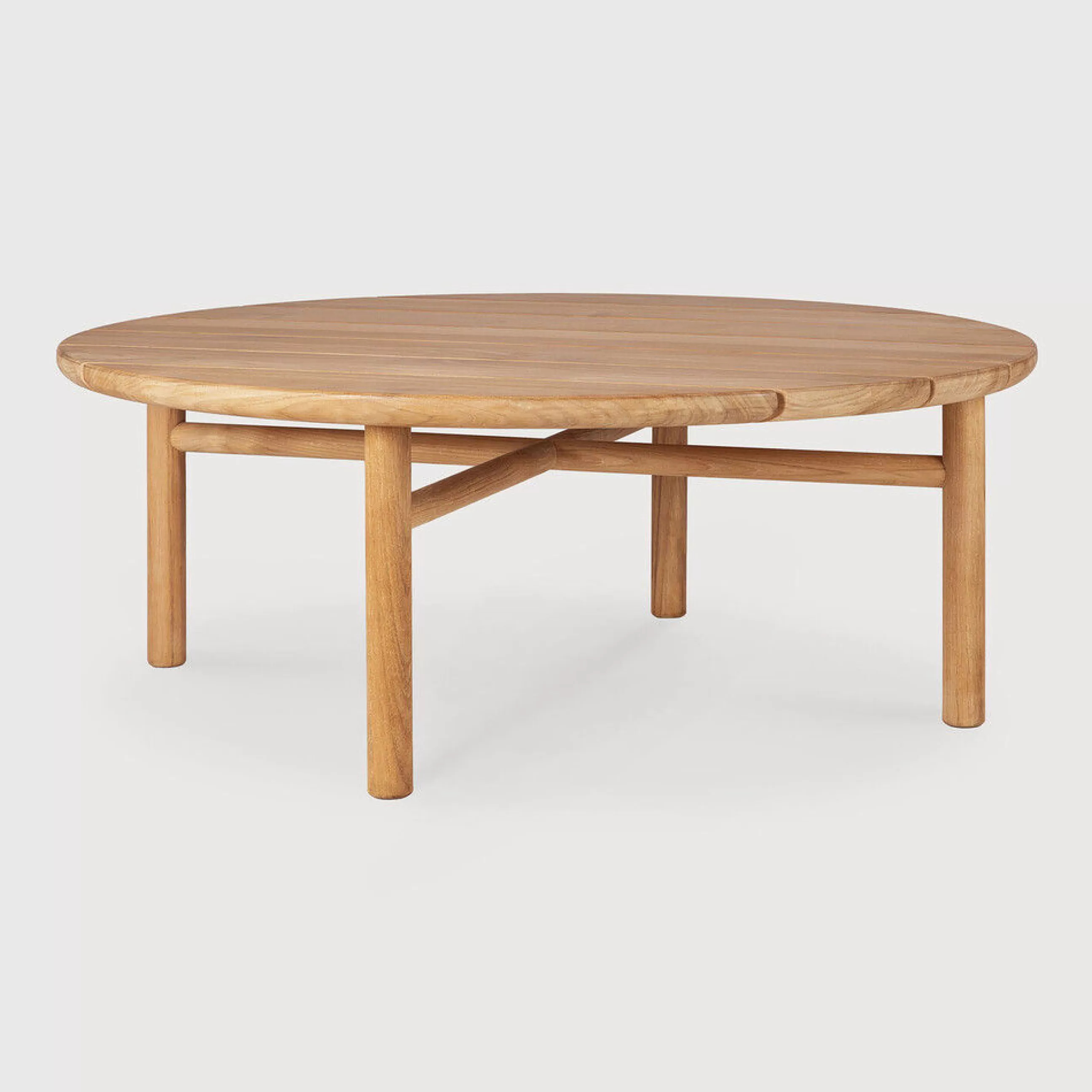 Tables Basses De Jardin>Ethnicraft Table Basse Quatro Outdoor Bois Naturel / O 95 X H 35 Cm - - Teck Naturel