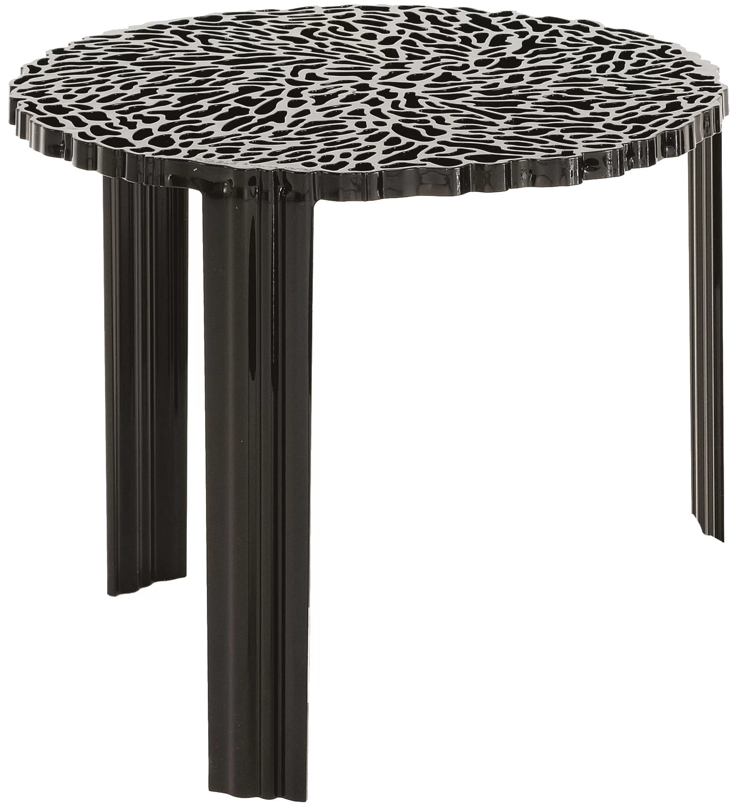 Tables De Chevet>Kartell Table Basse T-Table Alto Plastique Noir / O 50 X H 44 Cm - Noir Opaque