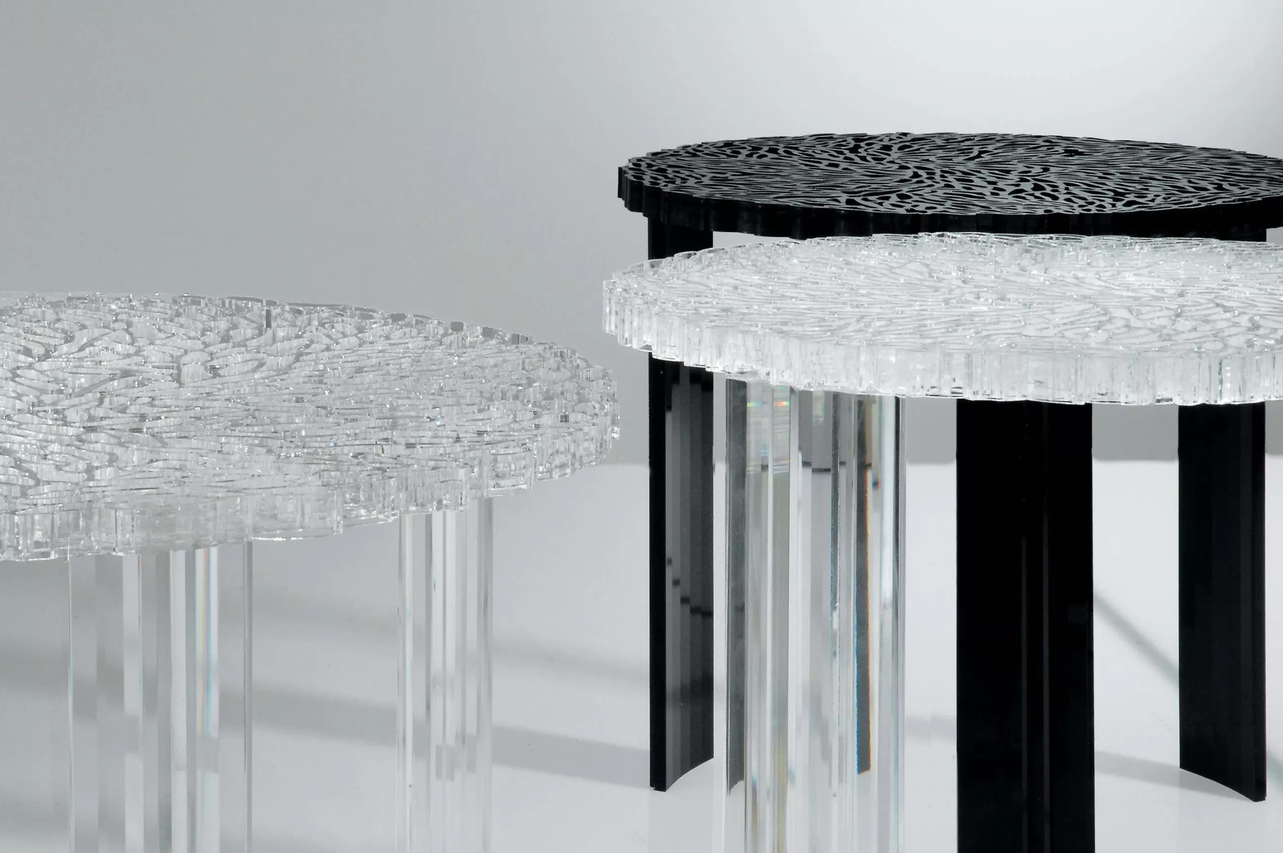Tables De Chevet>Kartell Table Basse T-Table Alto Plastique Noir / O 50 X H 44 Cm - Noir Opaque