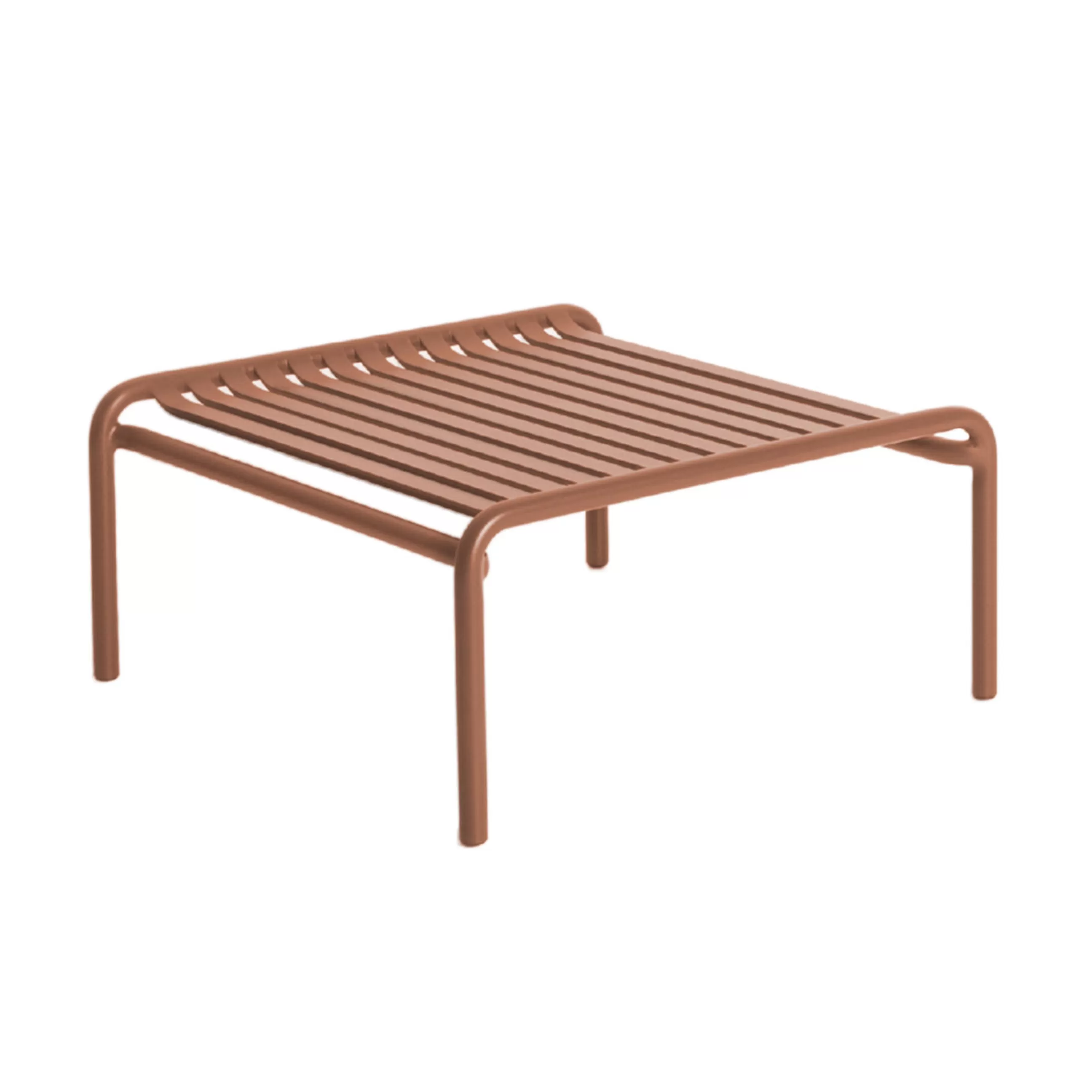Tables Basses De Jardin>Petite Friture Table Basse Week-End Metal Marron / Small - 69 X 60 Cm / Aluminium - Terracotta