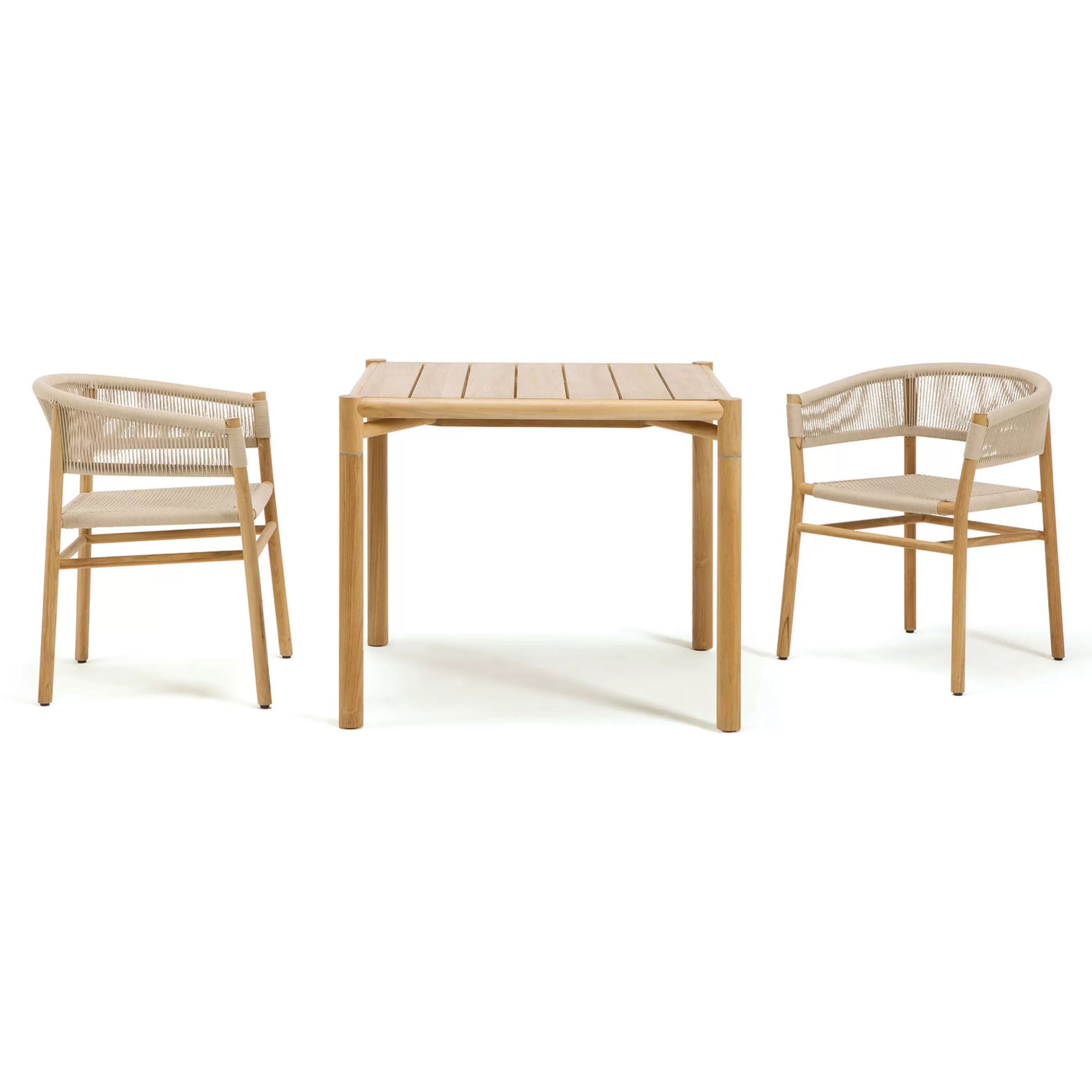 Tables De Jardin>Ethimo Table Carree Kilt Bois Naturel / 91 X 91 Cm - - Teck Naturel