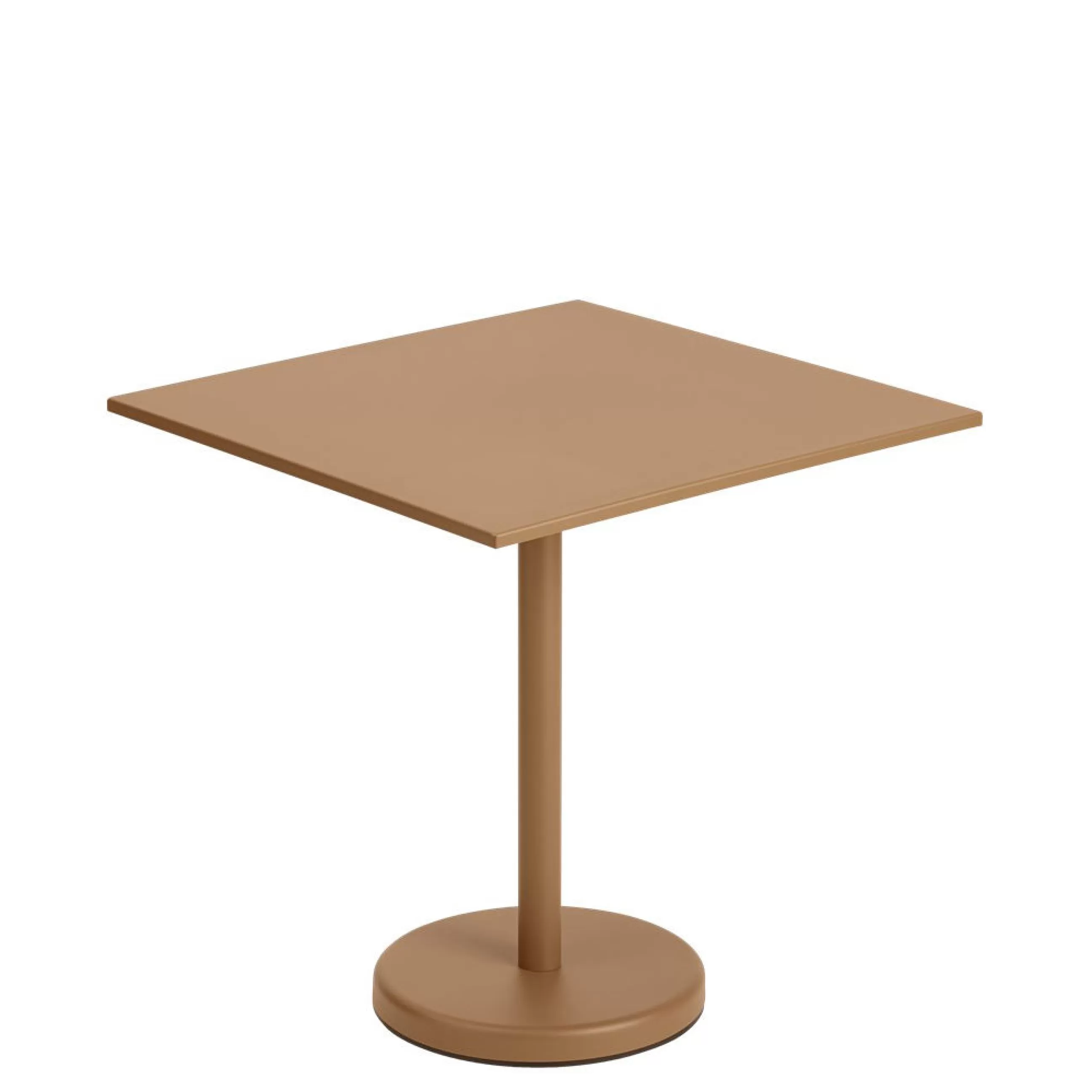 Tables De Jardin>Muuto Table Carree Linear Cafe Metal Marron Beige / 70 X 70 Cm - Caramel