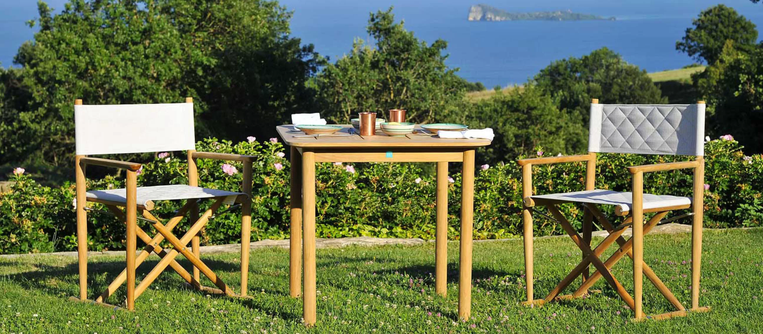 Tables De Jardin>Unopiu Table Carree Pevero Bois Naturel / 80 X 80 Cm - - Teck