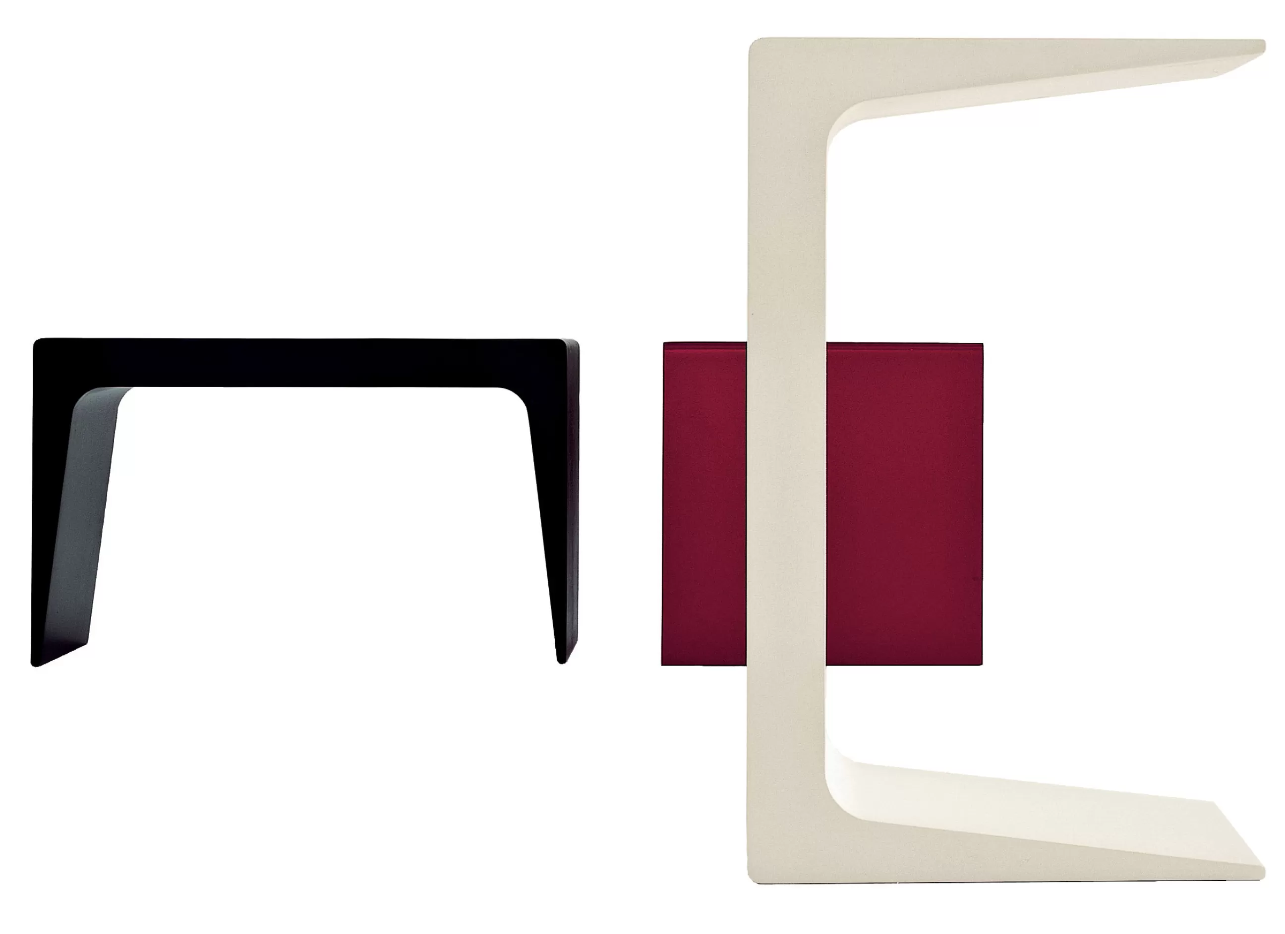 Tabourets D'extérieur>Kristalia Table D'Appoint Cu Small Plastique/ Tabouret - L 45 Cm - Blanc