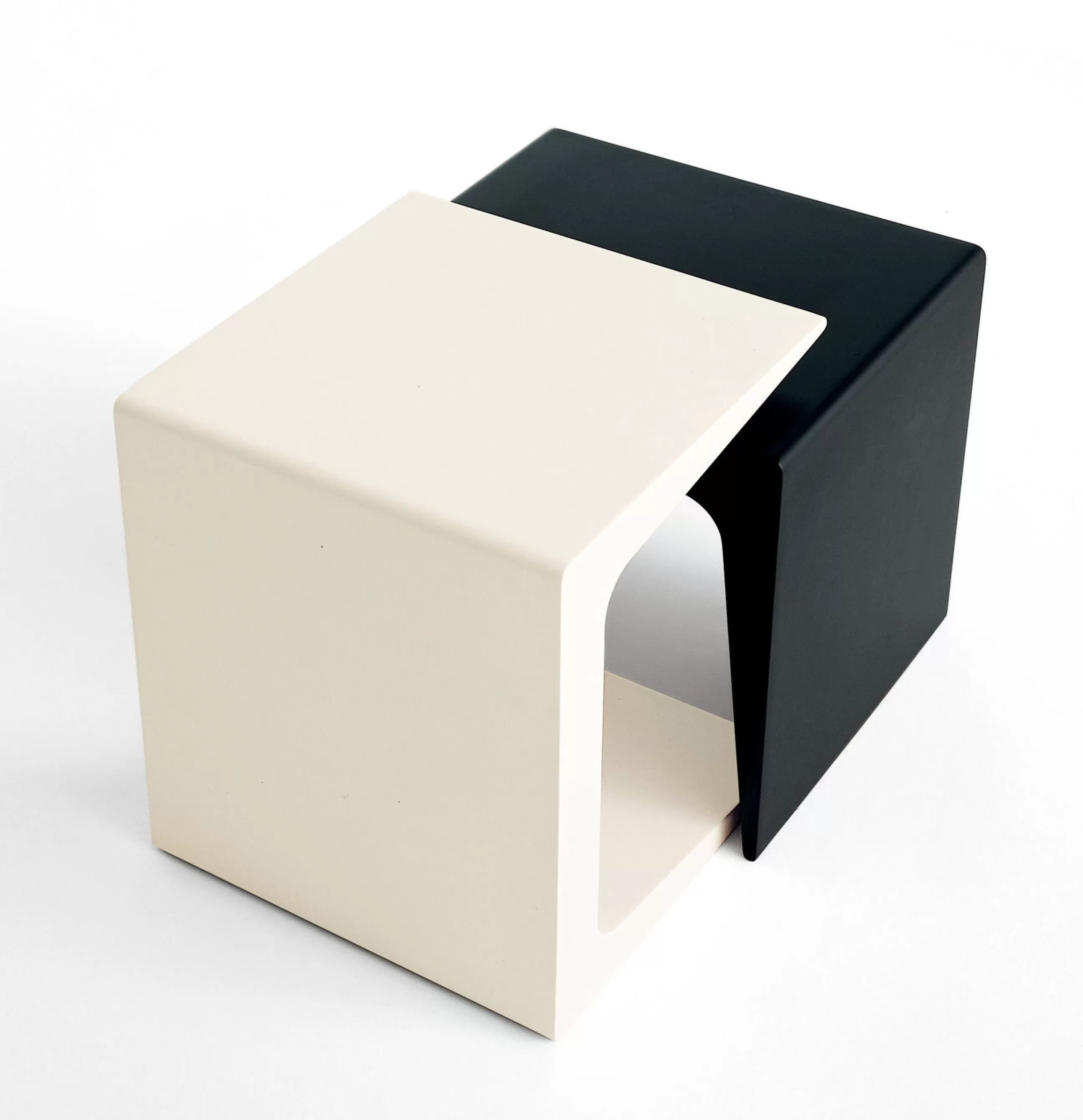 Tabourets D'extérieur>Kristalia Table D'Appoint Cu Small Plastique/ Tabouret - L 45 Cm - Blanc