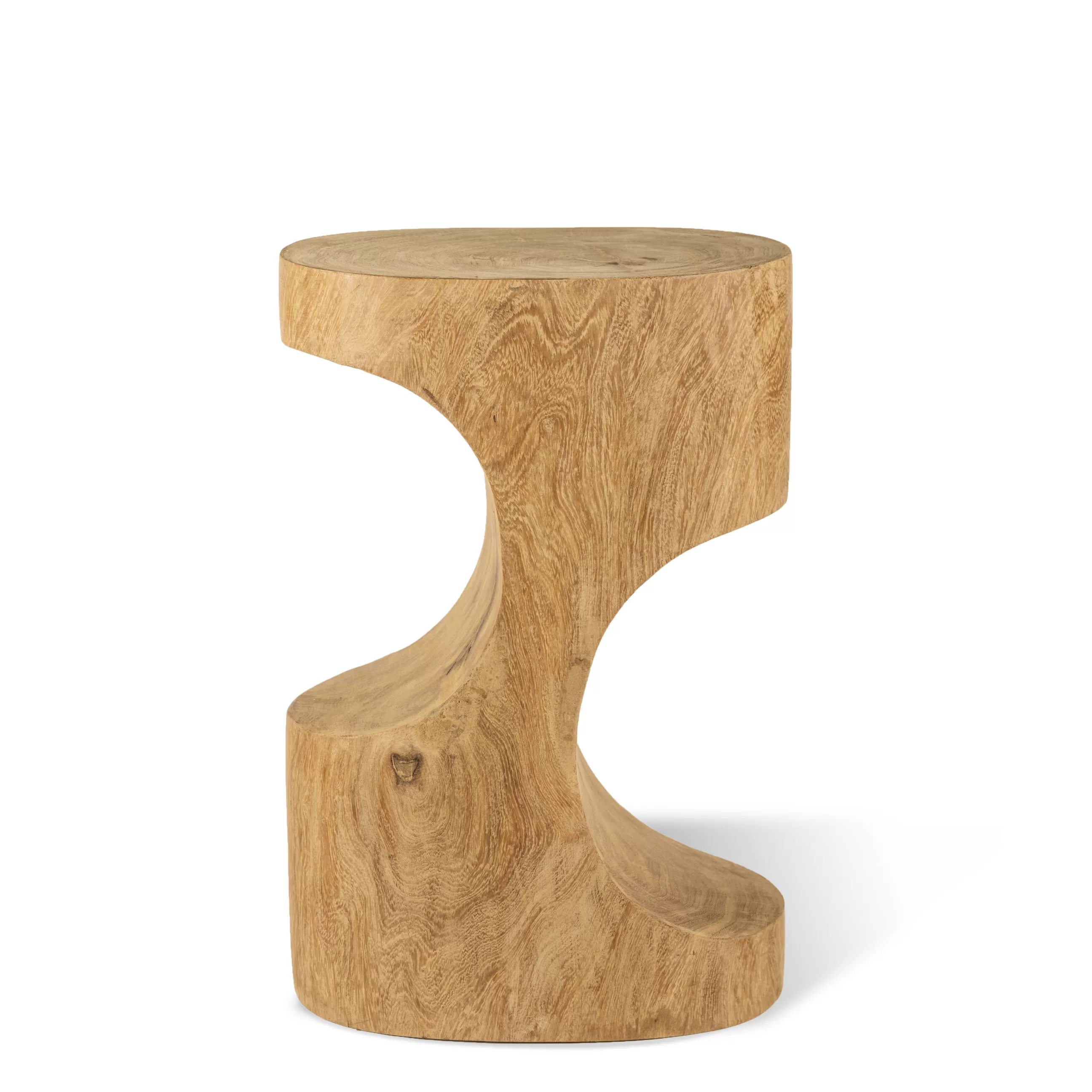 Tables Basses De Jardin>Pols Potten Table D'Appoint Double Arch/ Table D'Appoint - Bois Sculpte Main - Bois Naturel