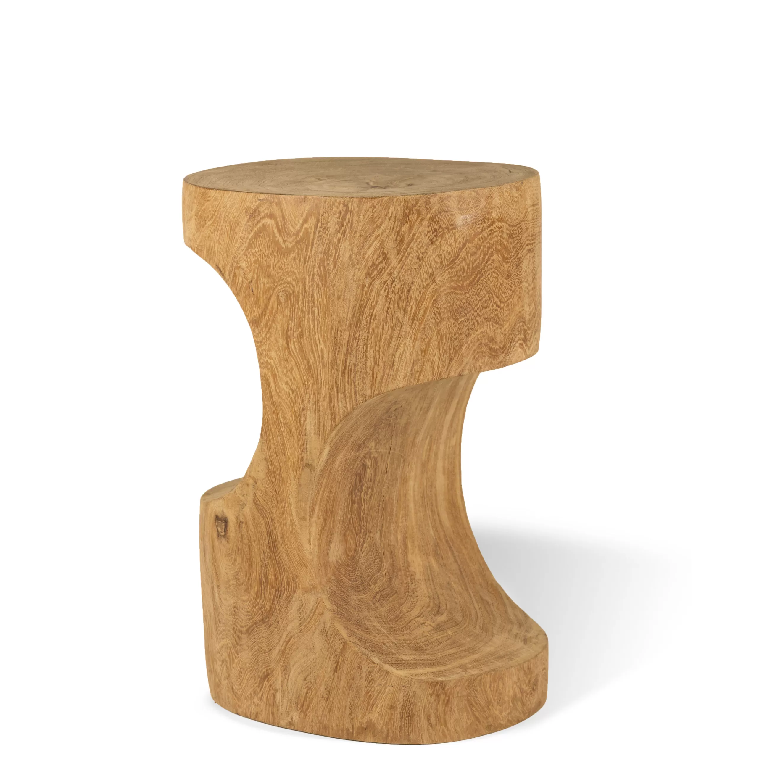 Tables Basses De Jardin>Pols Potten Table D'Appoint Double Arch/ Table D'Appoint - Bois Sculpte Main - Bois Naturel