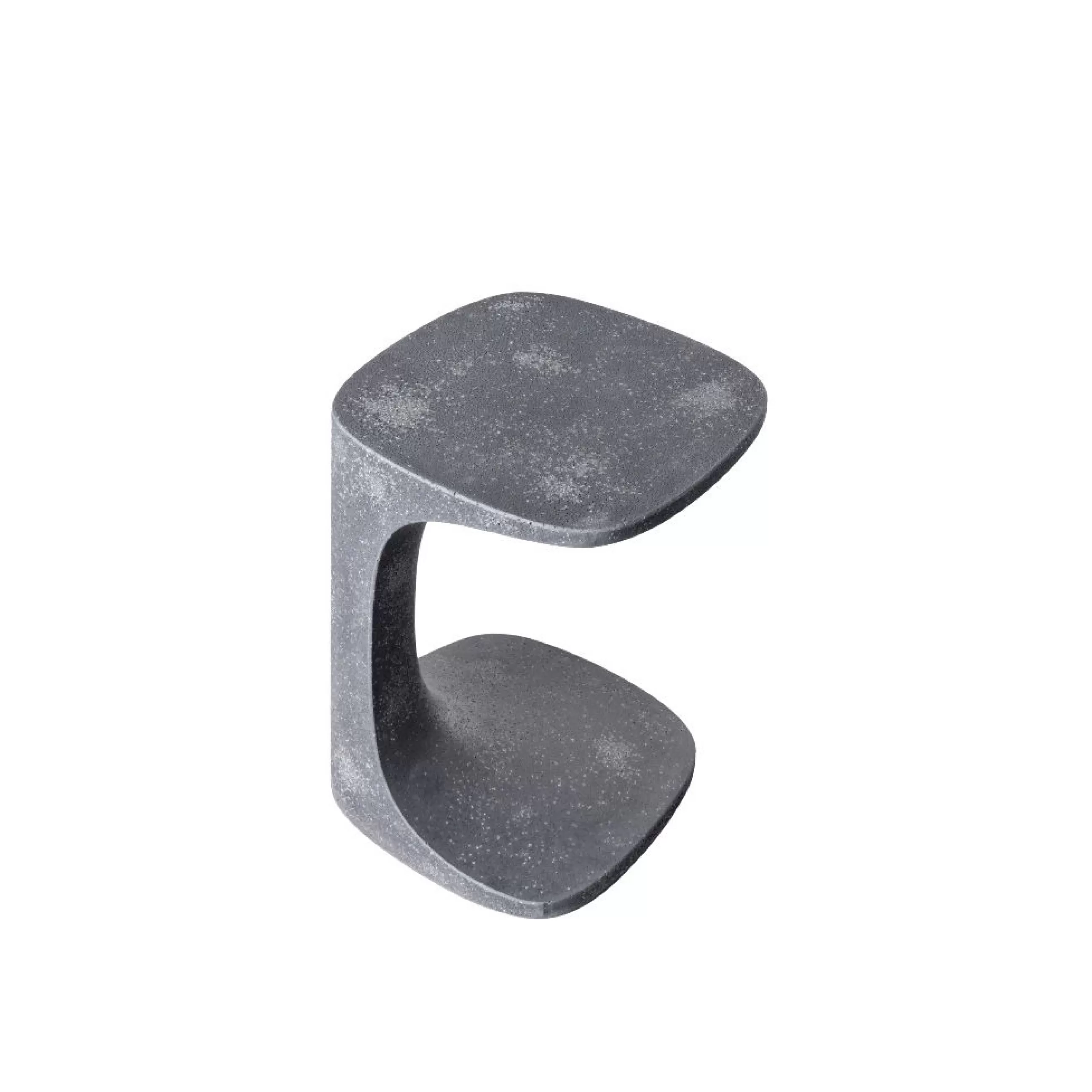 Tables Basses De Jardin>Kristalia Table D'Appoint Font Pierre Gris / Beton - 42 X 42 X H 52 Cm - Gris Fonce
