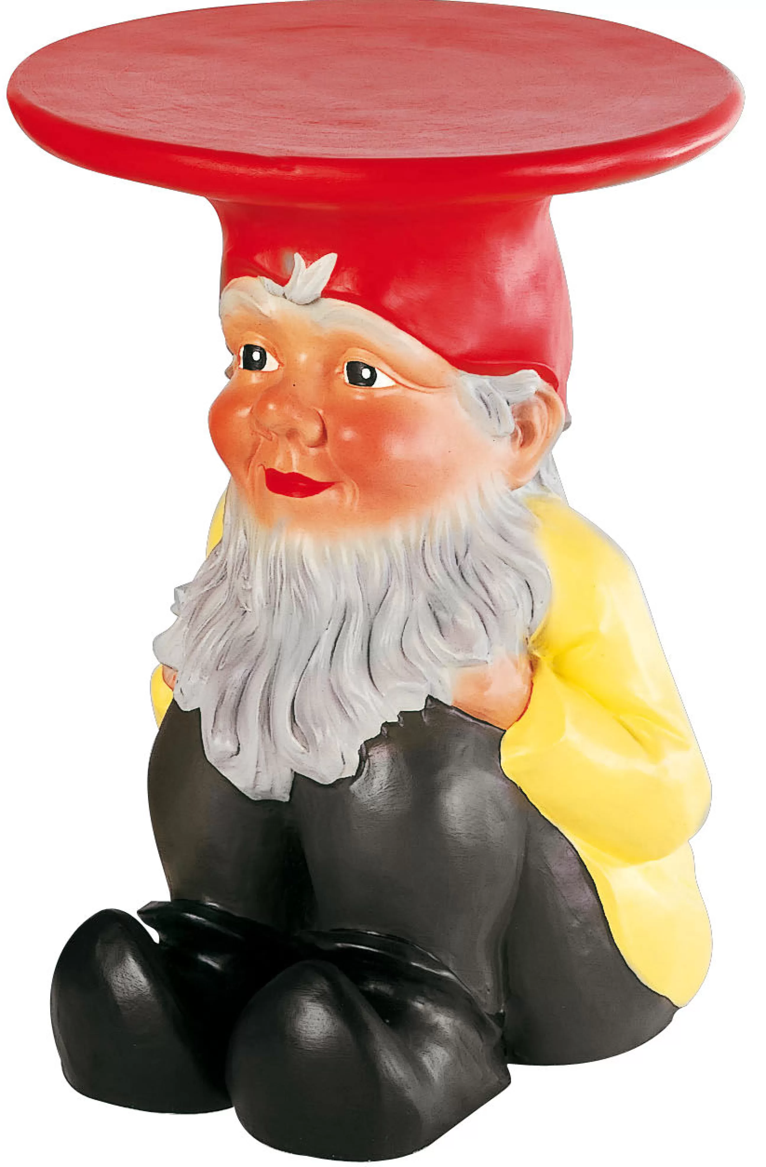 Déco Et Accessoires De Jardin>Kartell Table D'Appoint Gnomes Plastique Jaune - Jaune - Noir - Rouge