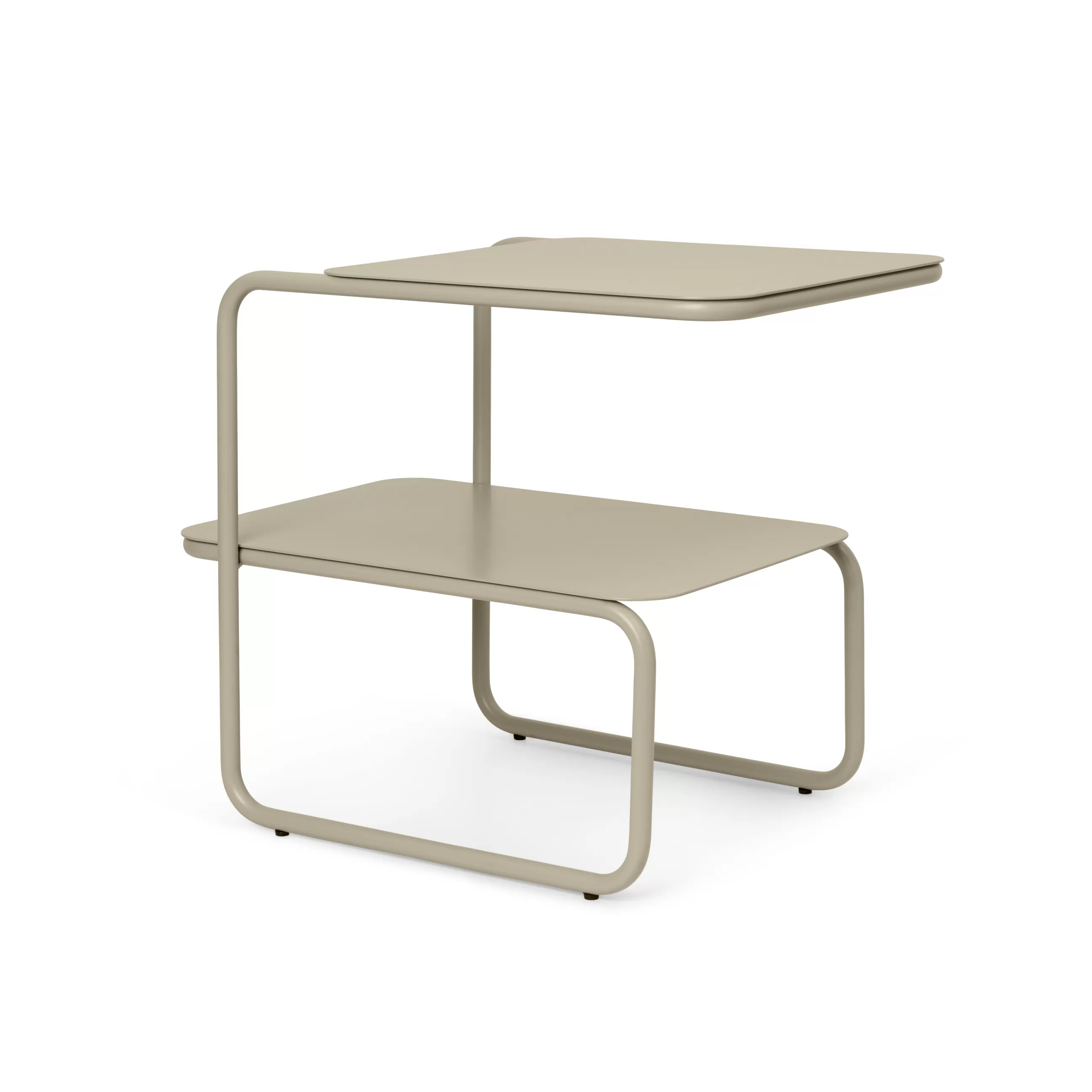Tables Basses De Jardin>Ferm Living Table D'Appoint Level Metal Beige / 55 X 35 Cm - Beige Cachemire