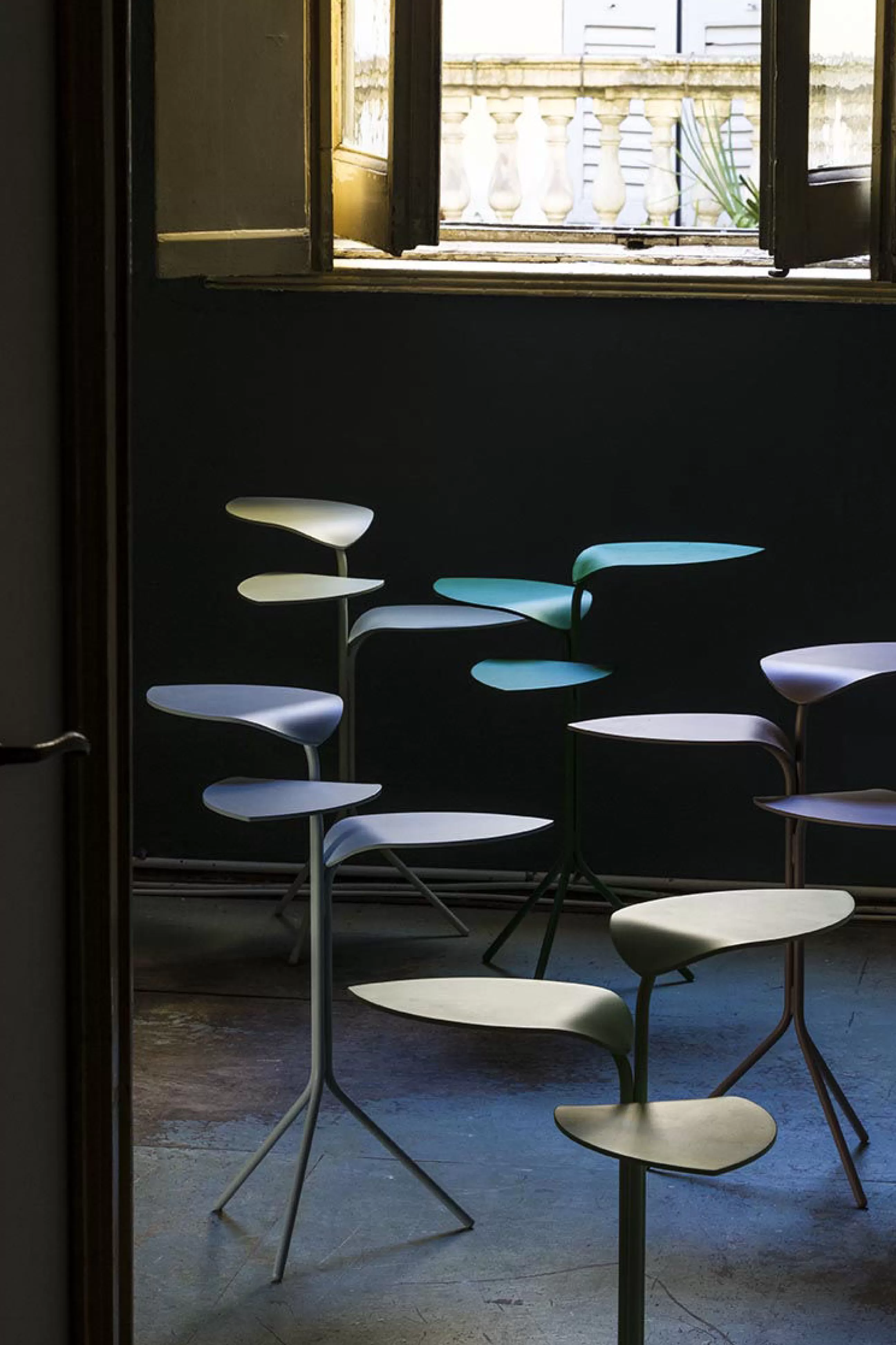 Tables De Chevet>Moroso Table D'Appoint Morning Glory Metal Vert / 49 X 49 X H 61 Cm - Vert Feuille