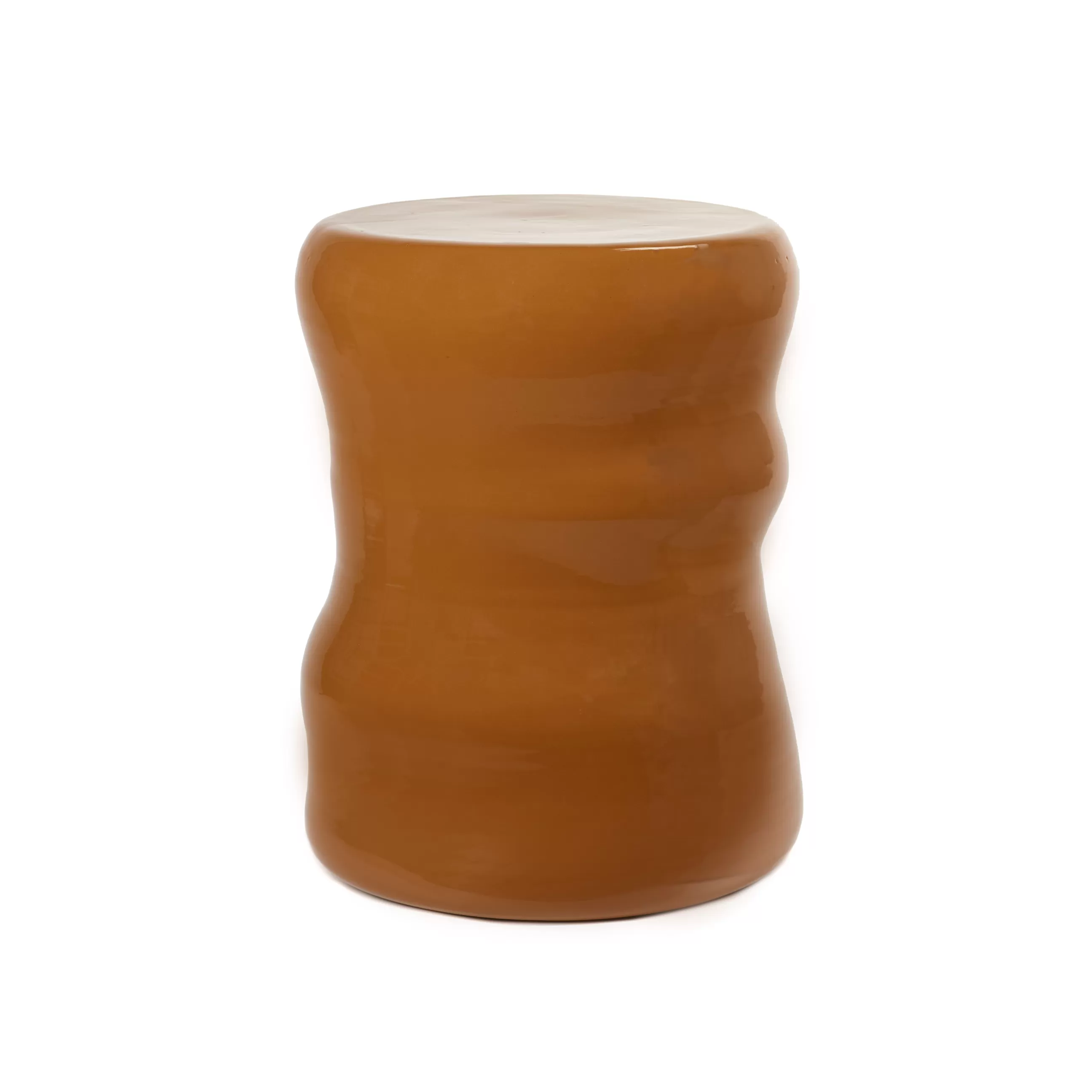 Tables De Chevet>Serax Table D'Appoint Pawn Organic Ceramique Orange / Tabouret - Terracotta
