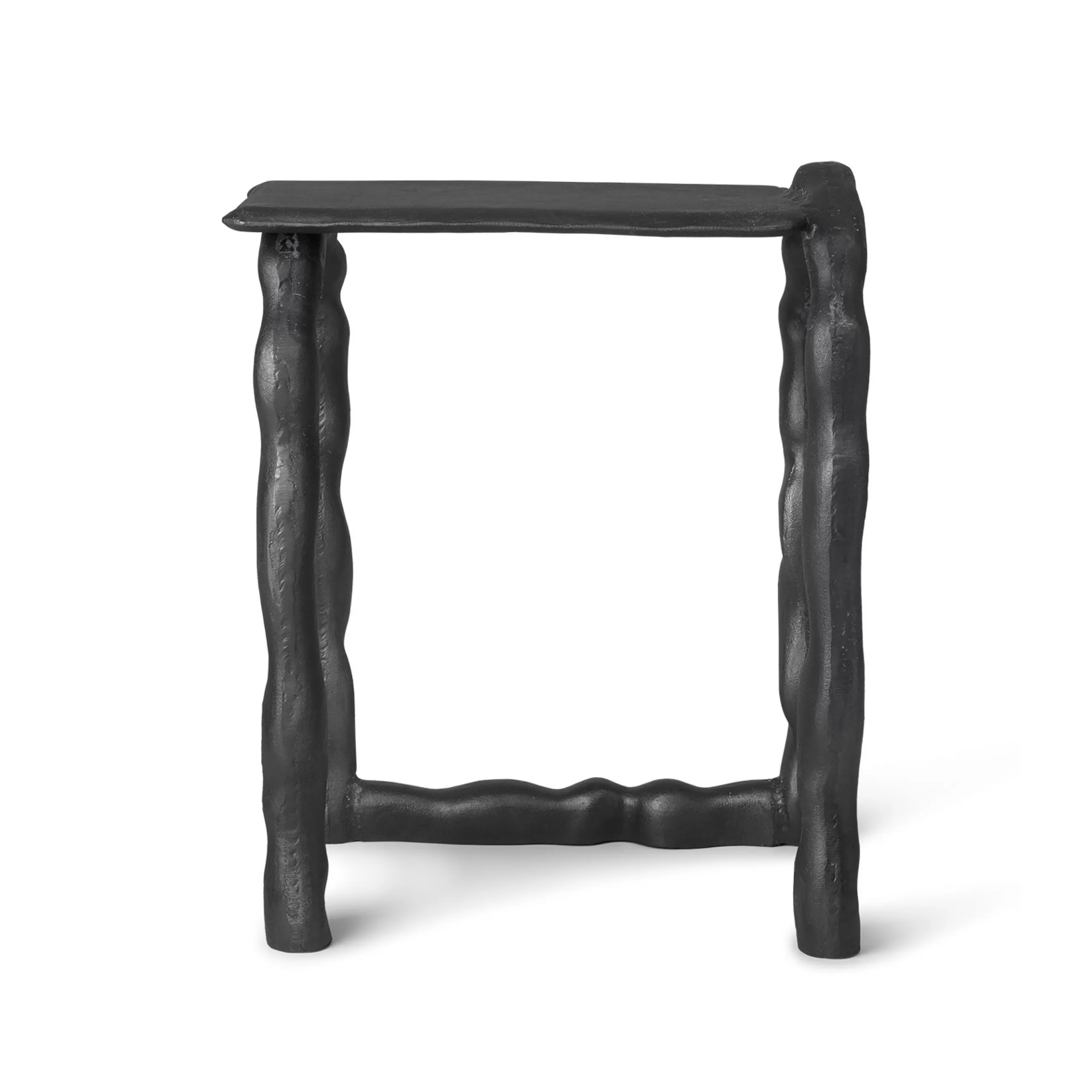 Tabourets D'extérieur>Ferm Living Table D'Appoint Rotben Metal/ Tabouret - Fonte D'Aluminium Recyclee - Noir