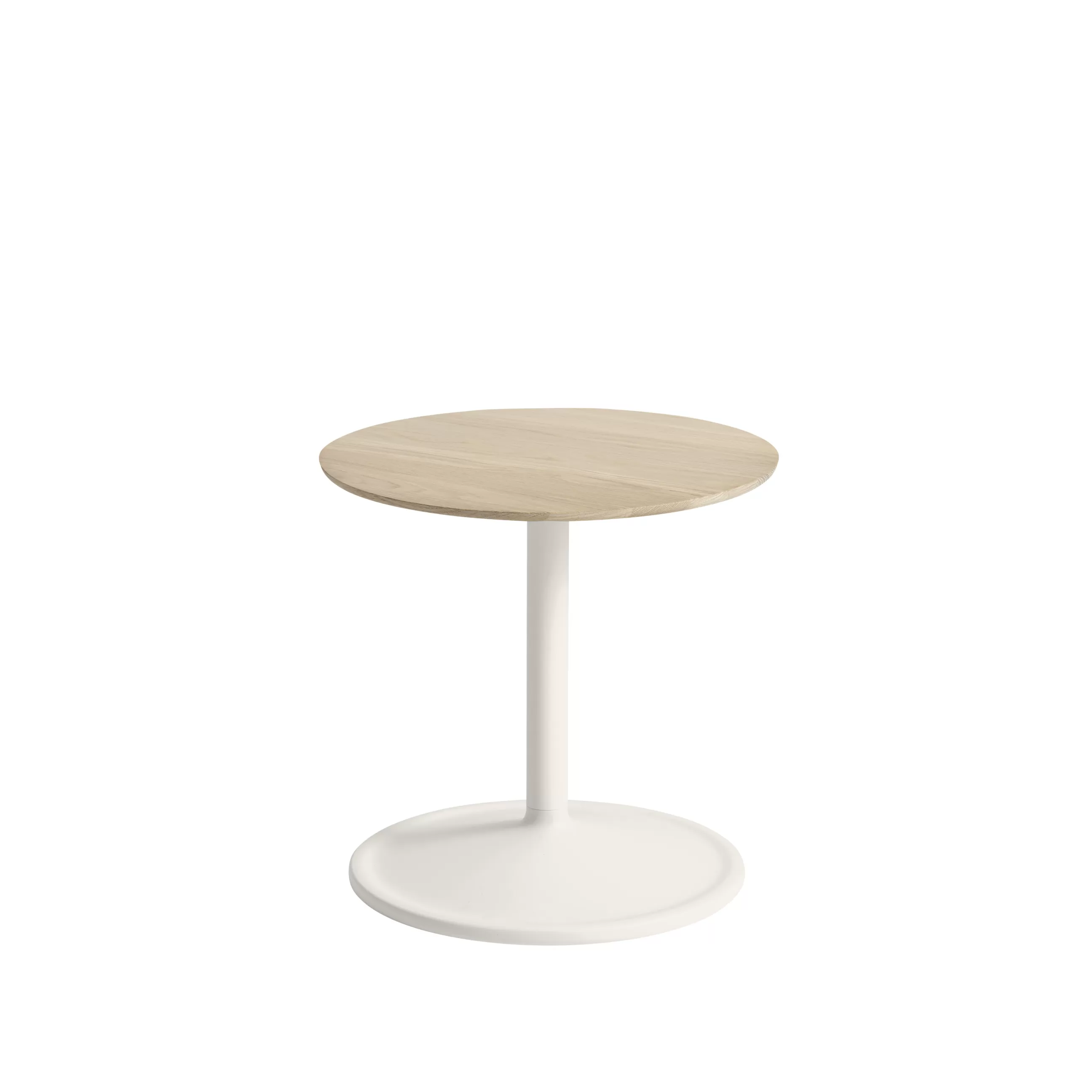 Tables De Chevet>Muuto Table D'Appoint Soft Bois Naturel / O 41 X H 40 Cm - Chene Massif - Blanc - Chene Clair
