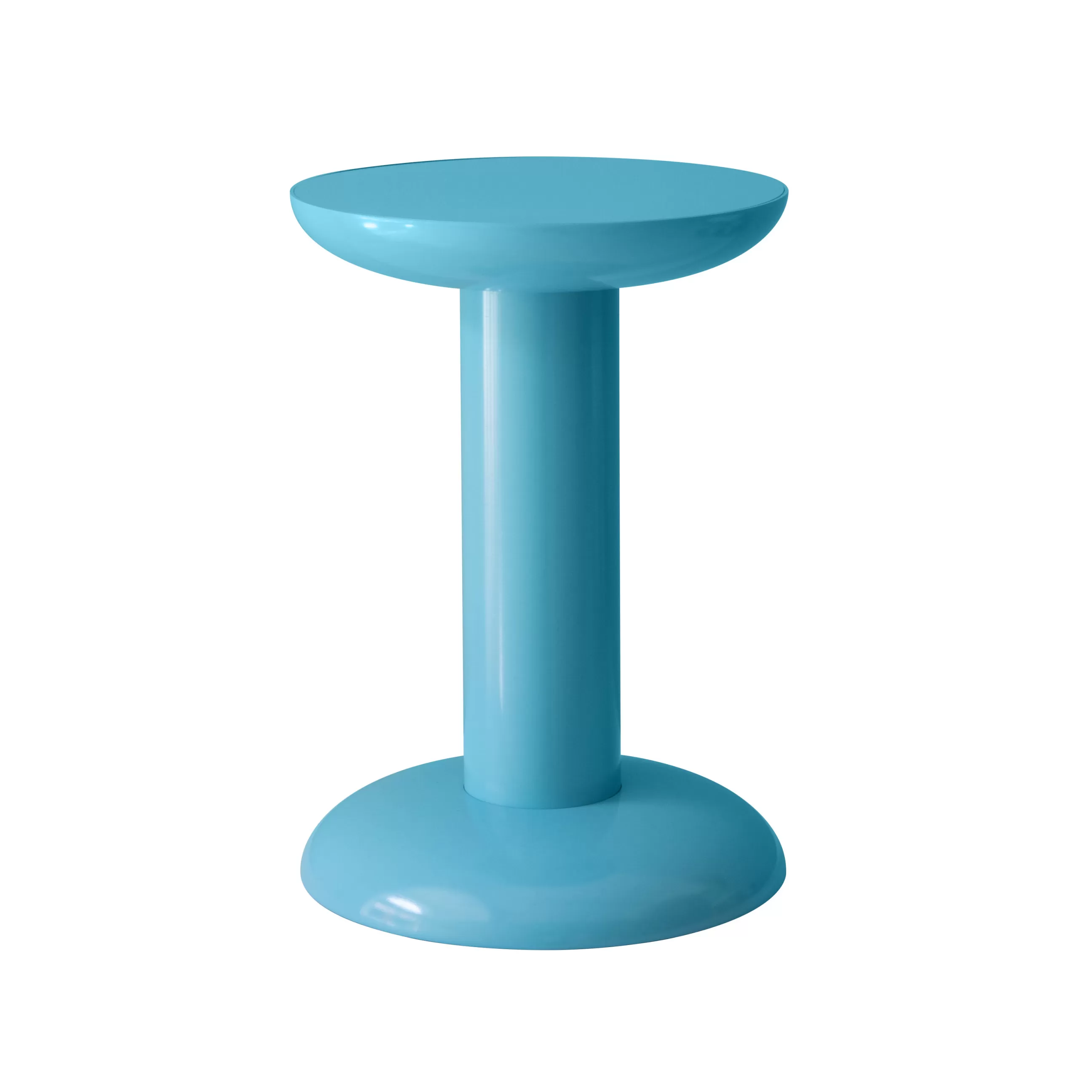 Tabourets D'extérieur>raawii Table D'Appoint Thing Metal Bleu / Tabouret - By George Sowden / Alu Recycle - Turquoise