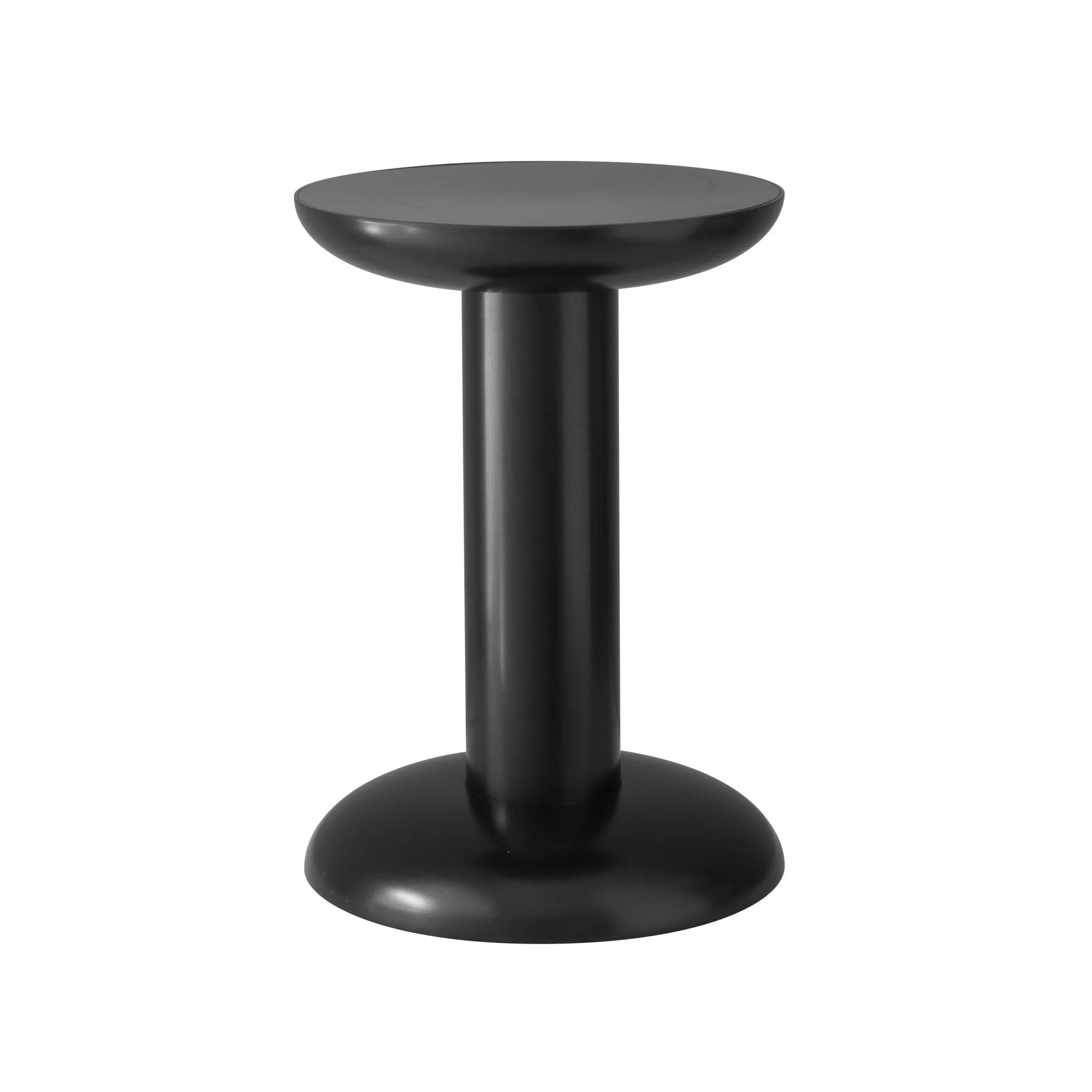 Tabourets D'extérieur>raawii Table D'Appoint Thing Metal/ Tabouret - By George Sowden / Alu Recycle - Noir