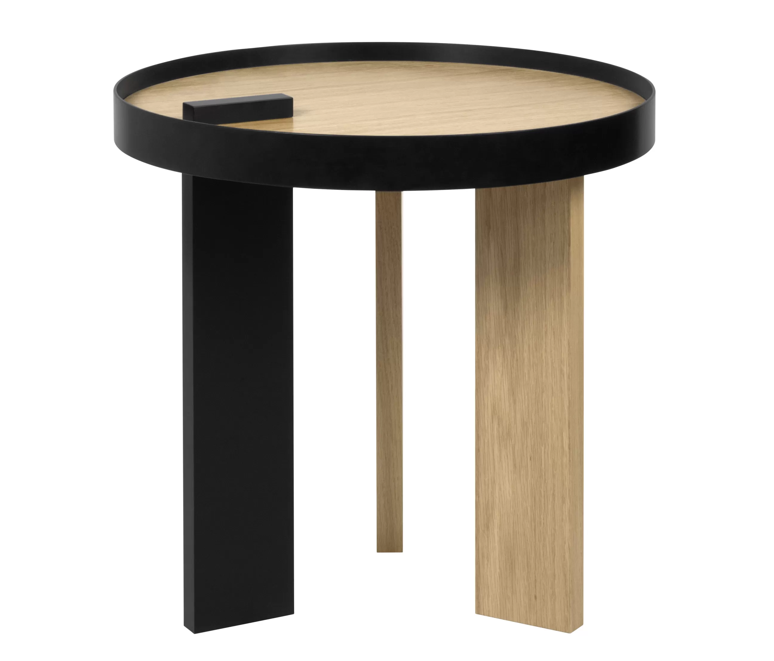 Tables De Chevet>POP UP HOME Table D'Appoint Tokyo Bois Naturel / O 50 X H 50 Cm - Chene Naturel - Noir