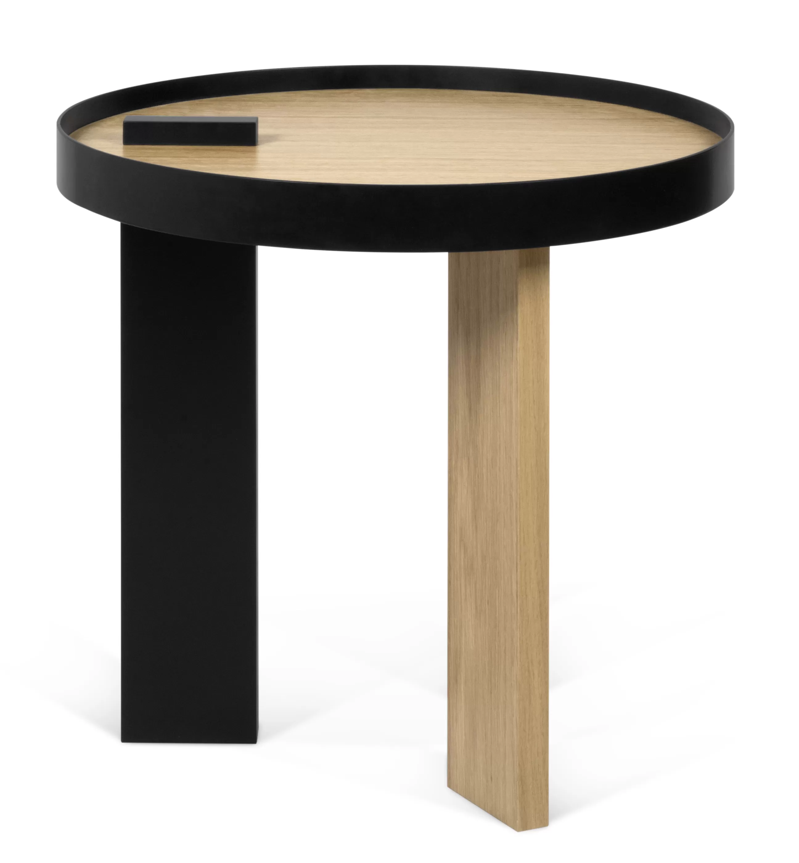 Tables De Chevet>POP UP HOME Table D'Appoint Tokyo Bois Naturel / O 50 X H 50 Cm - Chene Naturel - Noir