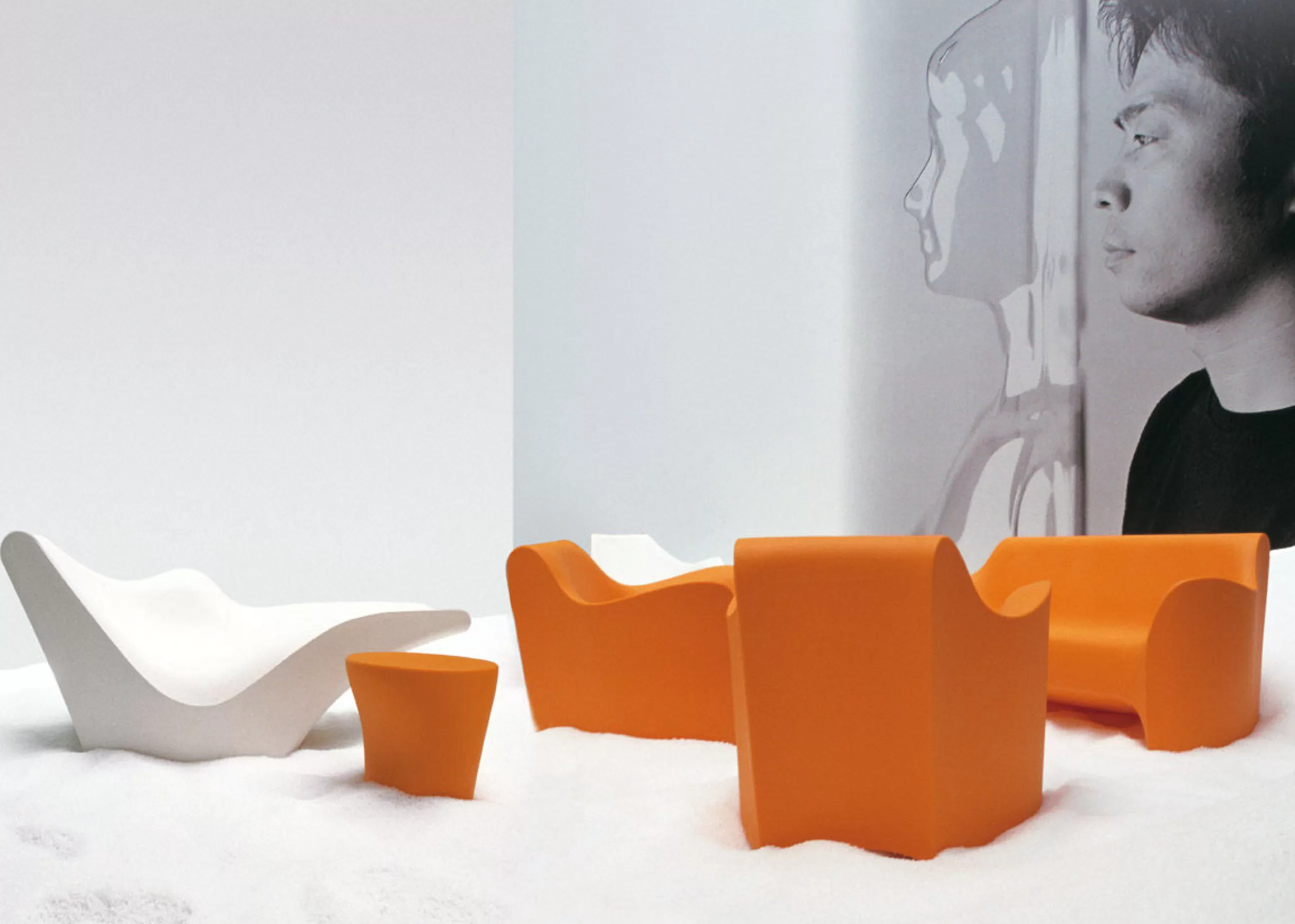 Tables Basses De Jardin>Driade Table D'Appoint Tokyo Pop Plastique/ Tabouret - H 40 Cm - Blanc