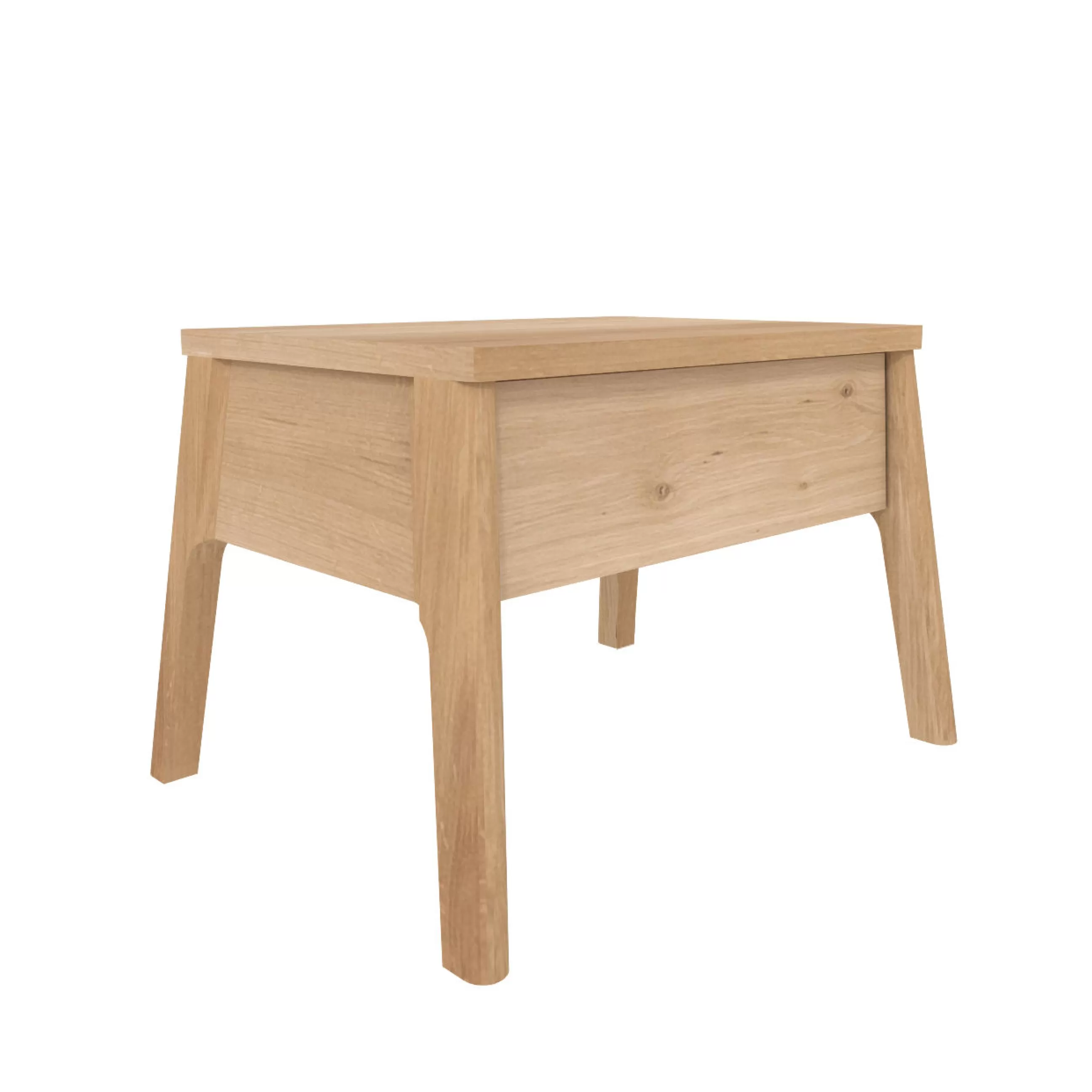 Tables De Chevet>Ethnicraft Table De Chevet Air Bois Naturel / Massif - 1 Tiroir - Chene Naturel