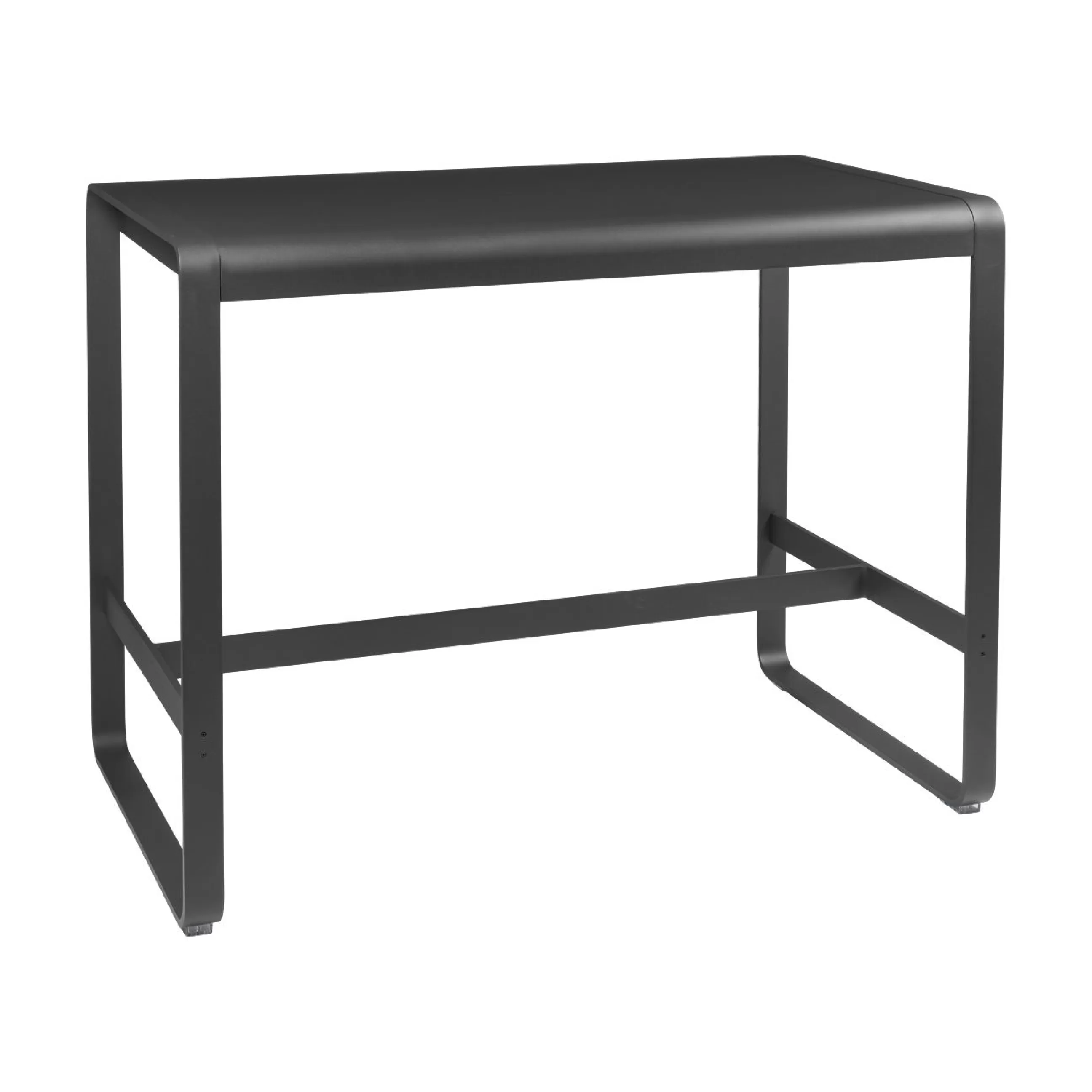Tables Hautes Et Bars D'extérieur>Fermob Table Haute Bellevie Metal Noir / 140 X 80 X H 105 Cm - Carbone