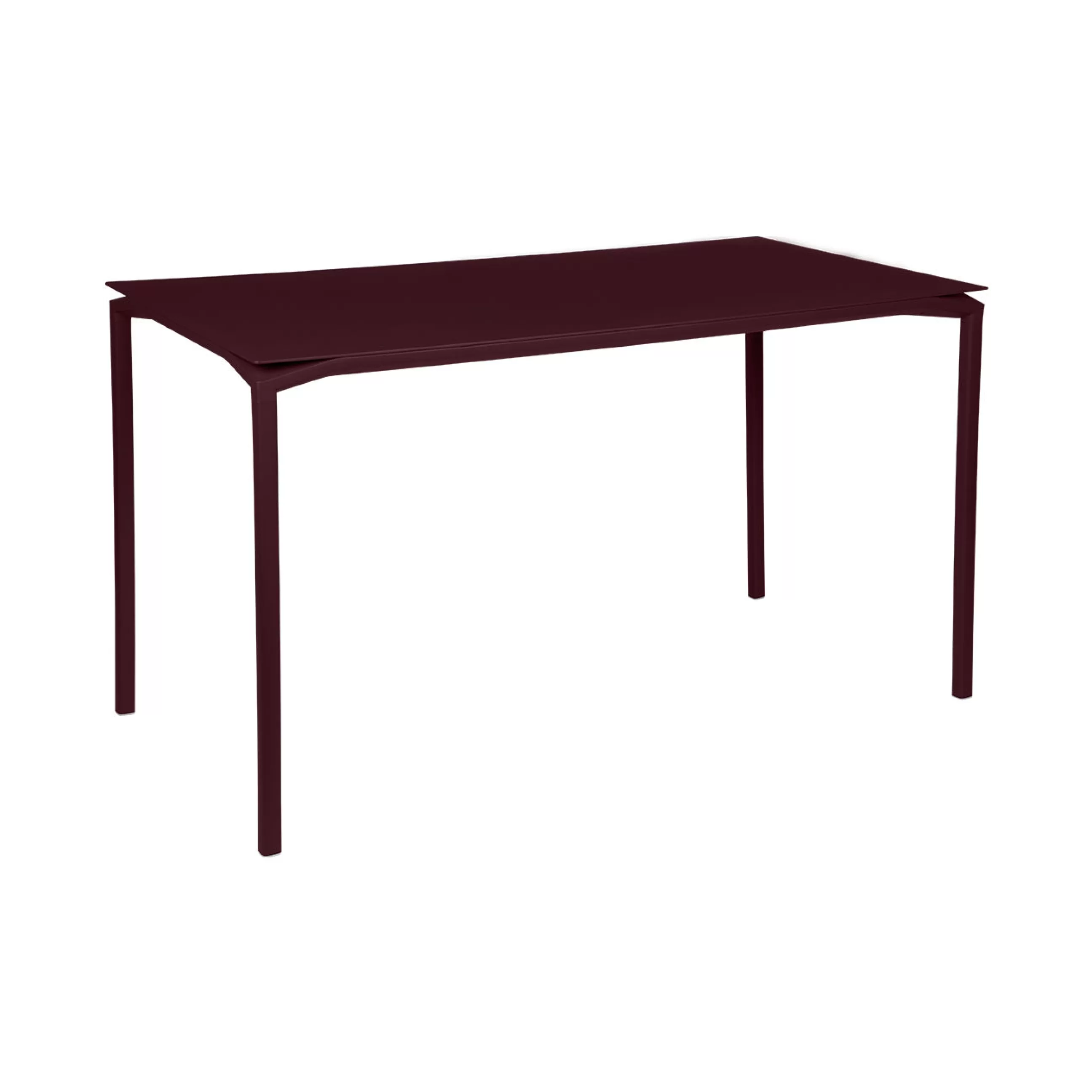 Tables Hautes Et Bars D'extérieur>Fermob Table Haute Calvi Metal Rouge / 160 X 80 Cm X H 92 Cm - 6 Personnes - Cerise Noire