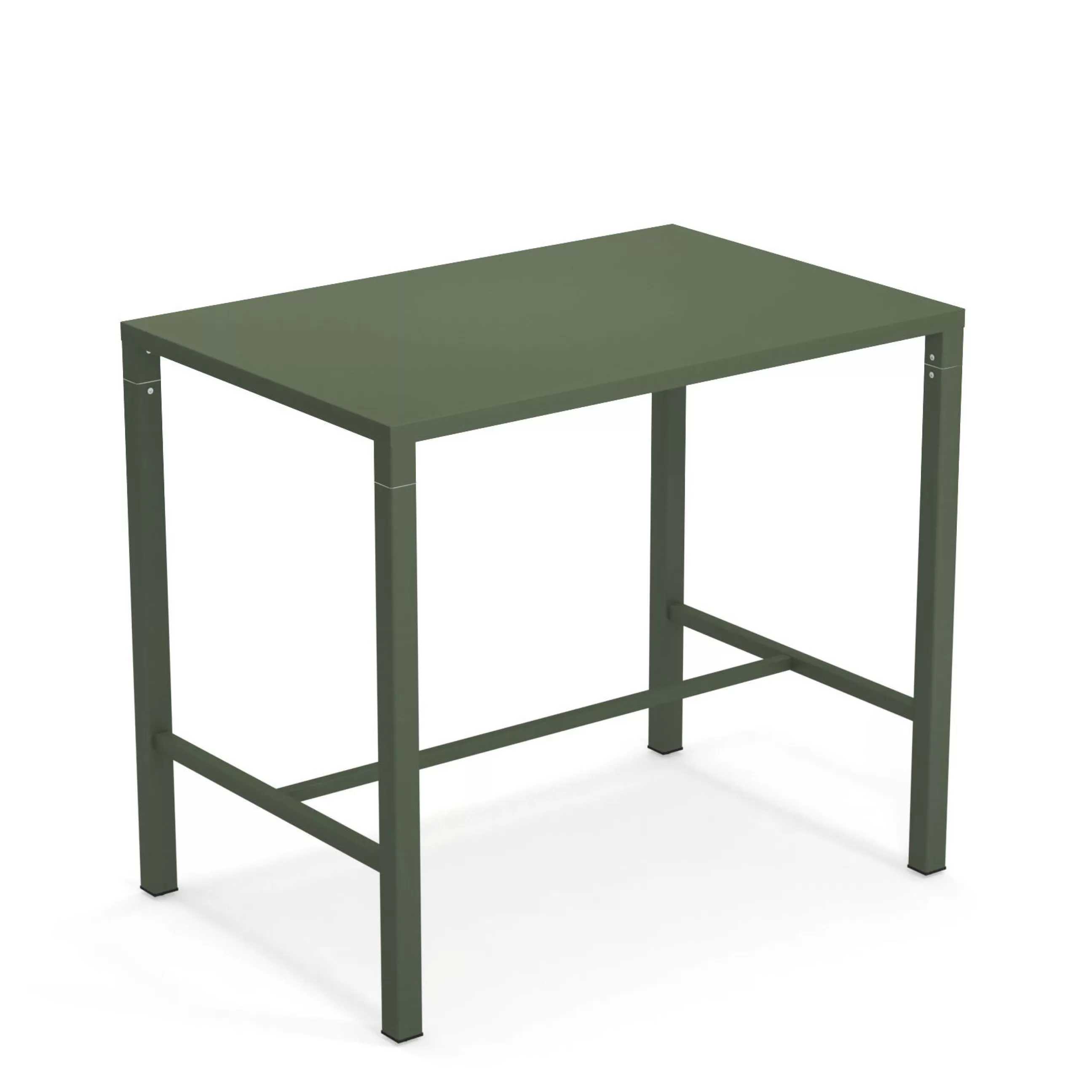 Tables Hautes Et Bars D'extérieur>Emu Table Haute Nova Metal Vert / 120 X 80 Cm X H 105 Cm - Vert Militaire