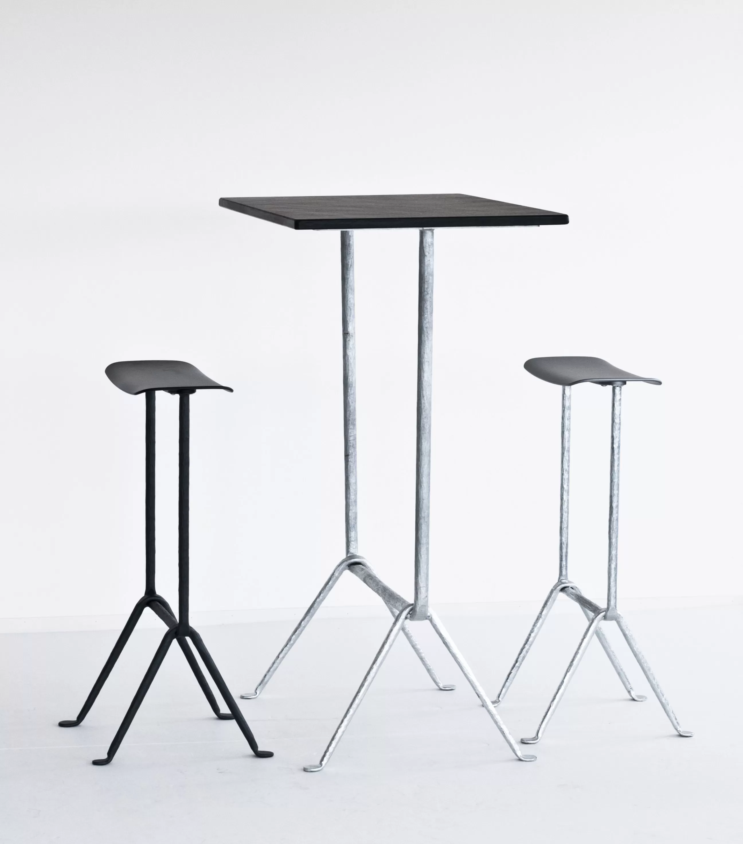Tables Hautes Et Bars D'extérieur>Magis Table Haute Officina Bistrot Outdoor Metal / H 110 Cm - 120 X 60 Cm - Noir