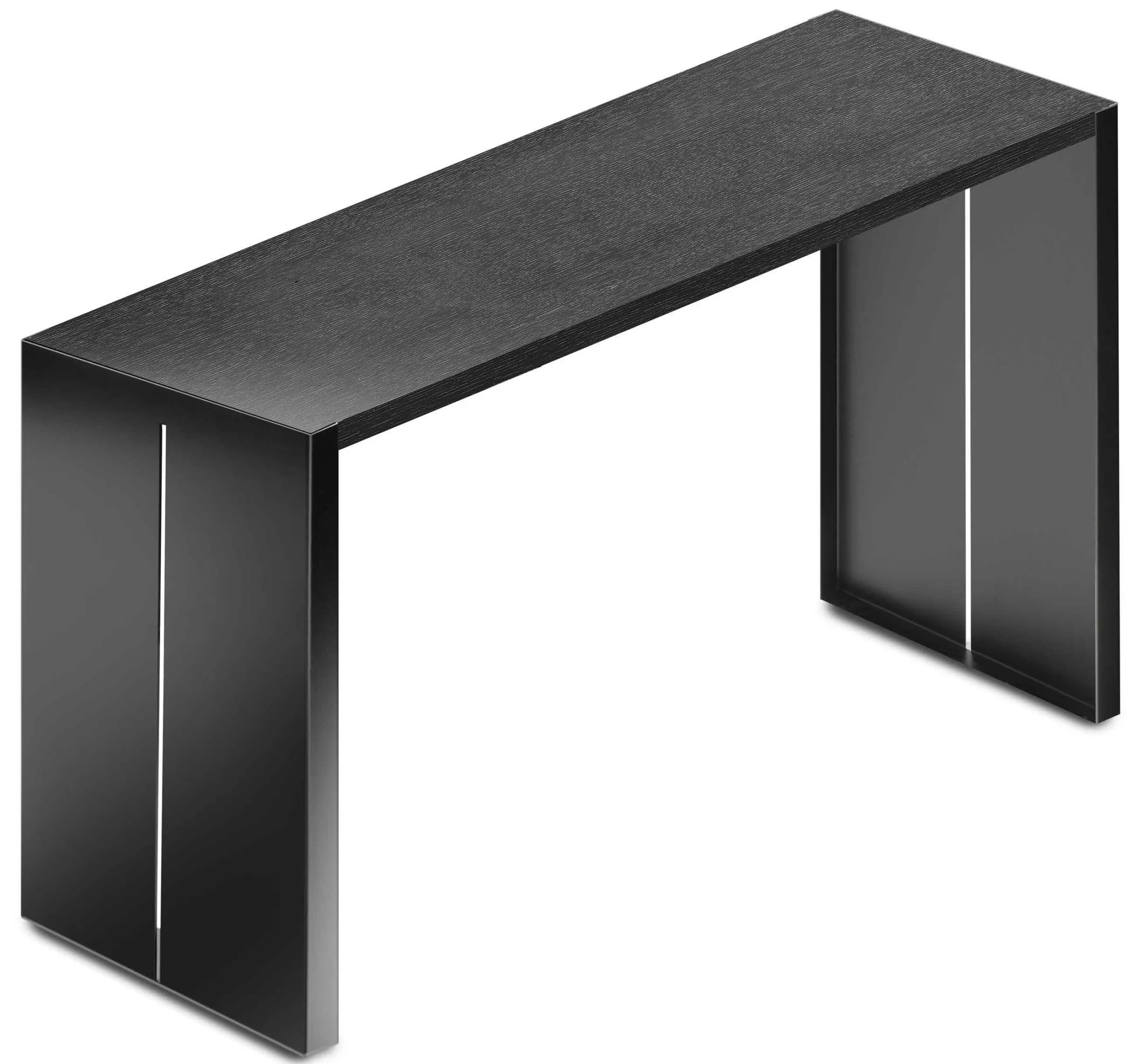 Consoles>Lapalma Table Haute Panco Metal Bois / H 106 Cm - L 180 Cm - Noir