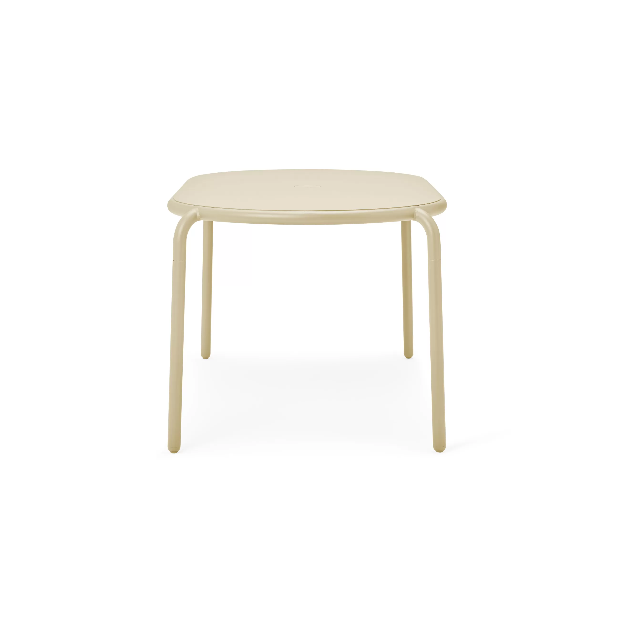 Tables De Jardin>Fatboy Table Ovale Toni Tavolo Metal Beige / 160 X 90 Cm - Trou Pour Parasol + Bougeoir Amovible - Beige Sable